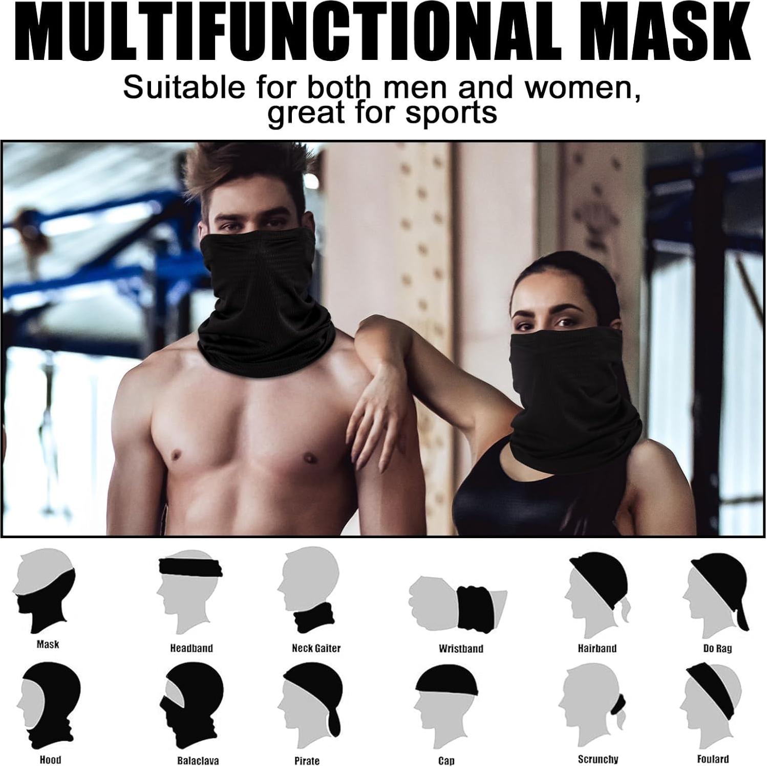 Gaiter Refrigerante Geyoga Negro para Cuello y Cara UV