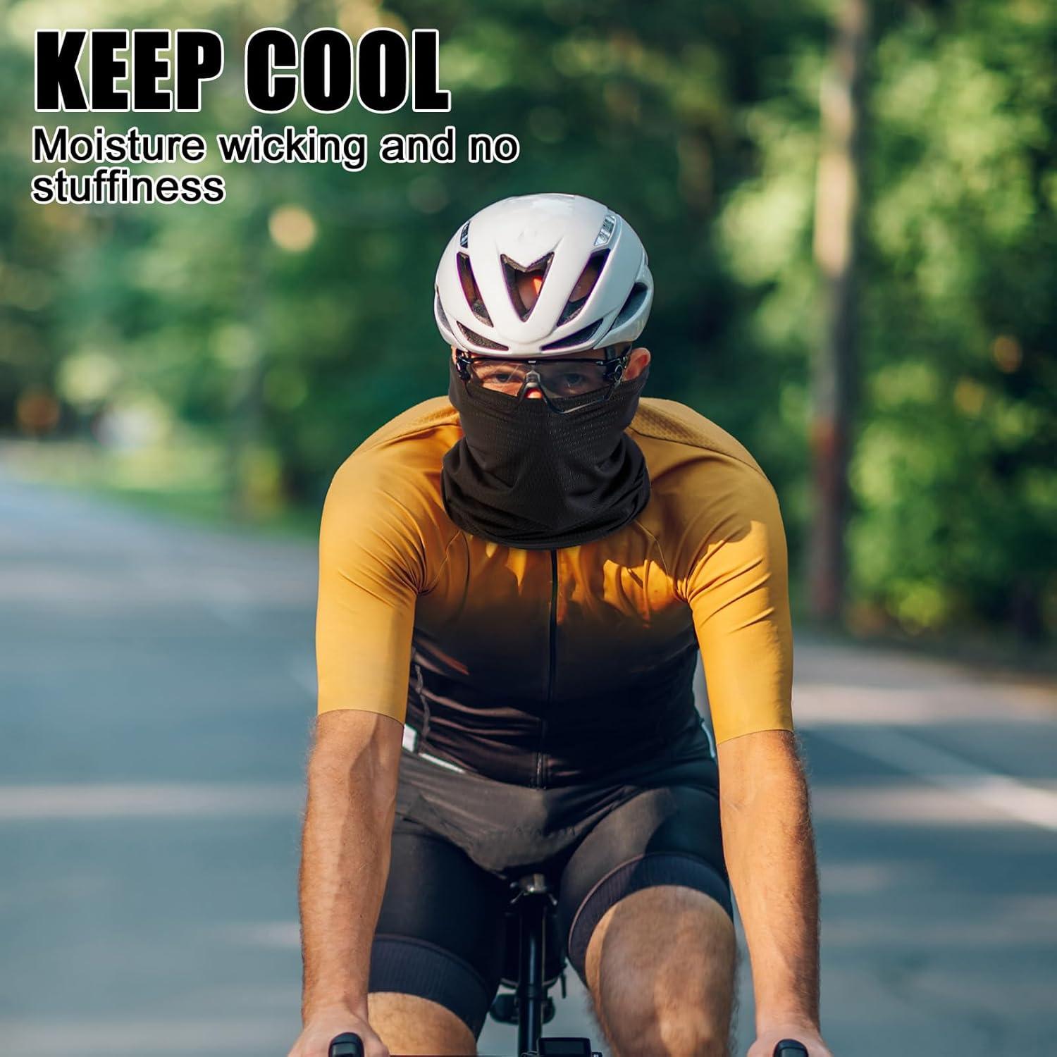 Gaiter Refrigerante Geyoga Negro para Cuello y Cara UV