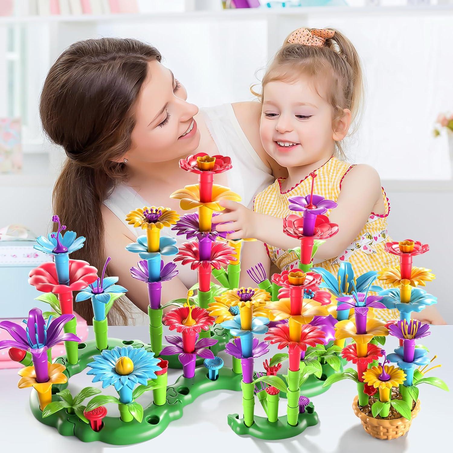 Set de Juguetes de Construcción de Jardín de Flores Ling Yue 81 PCS