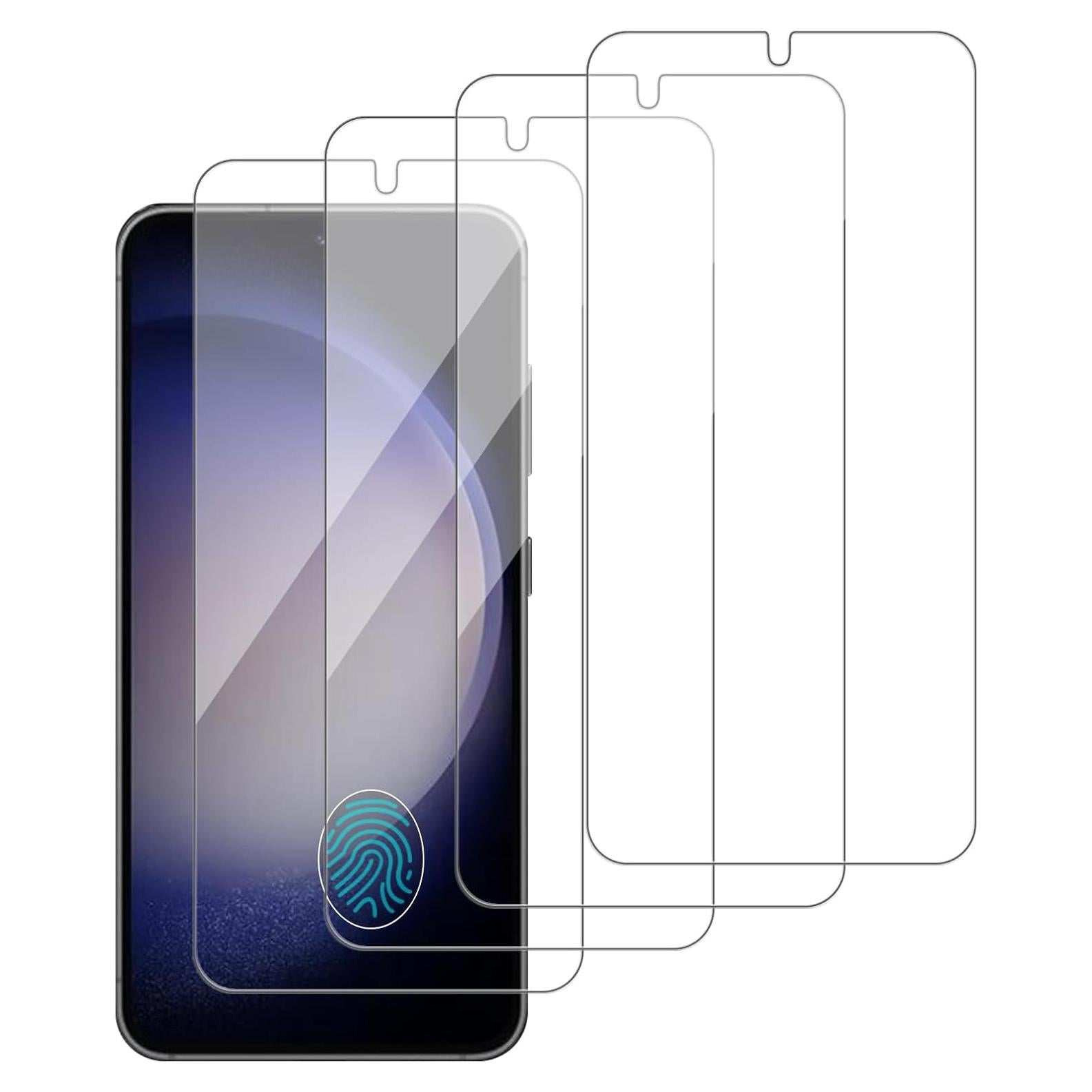 4 Protectores de Pantalla Vidrio Templado iCsapr para Galaxy S23+