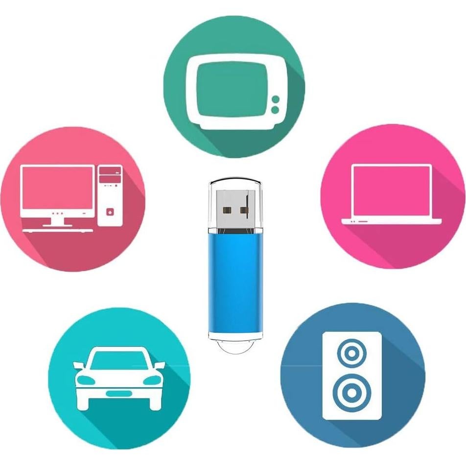 Unidad Flash USB 32GB Maspen 2.0 Alta Velocidad Azul