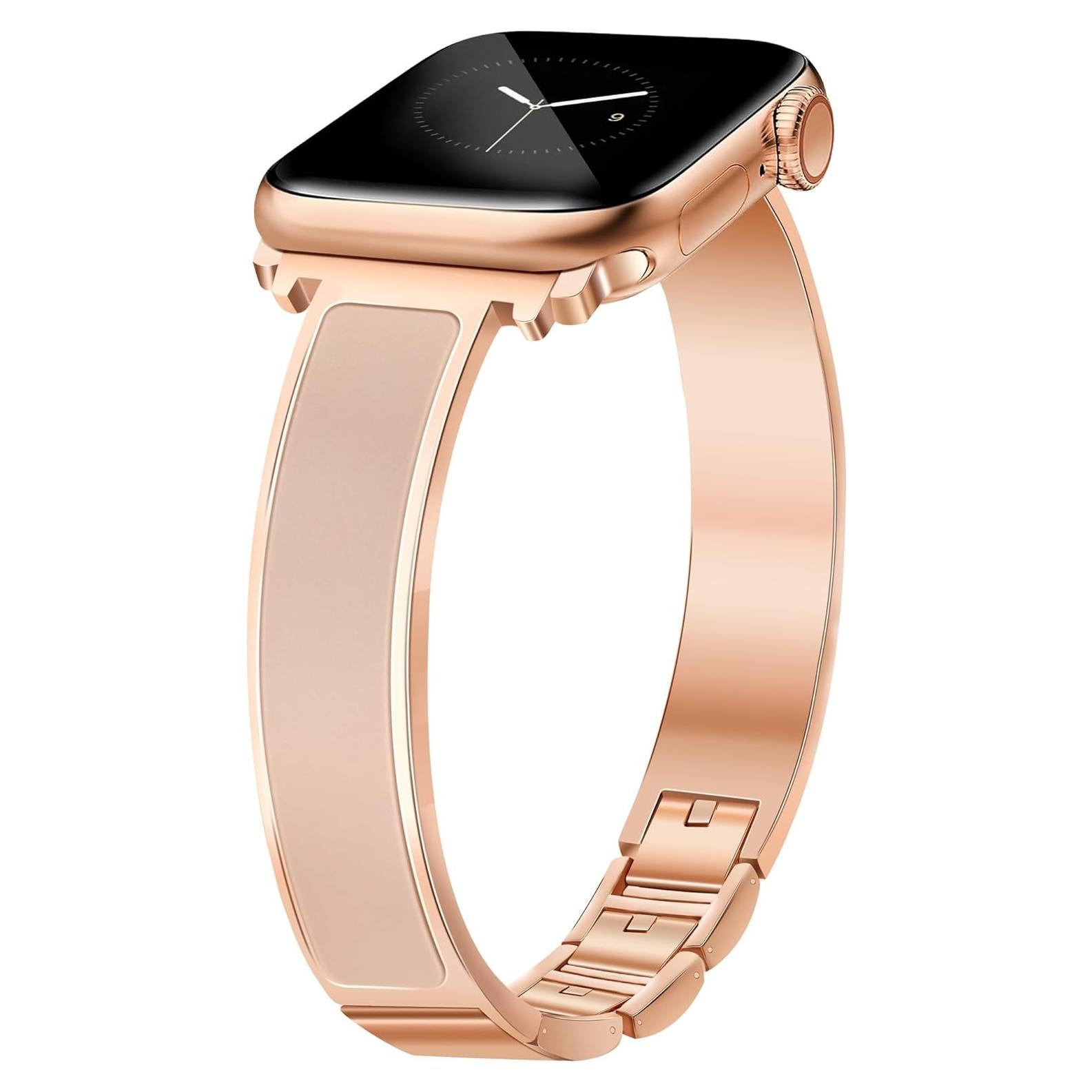 Banda de Reloj Slim Oro Rosa Newlibery para Apple Watch 38-42mm