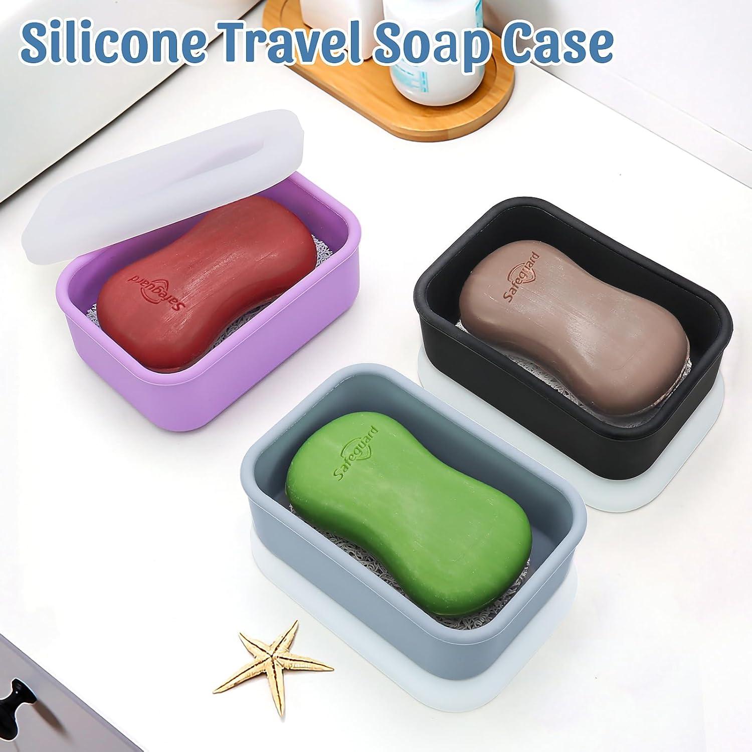 Caja de Jabón Ozner de Silicona a Prueba de Fugas - Negro