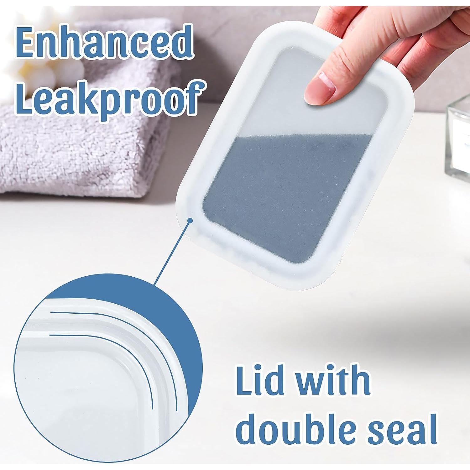 Caja de Jabón Ozner de Silicona a Prueba de Fugas - Negro