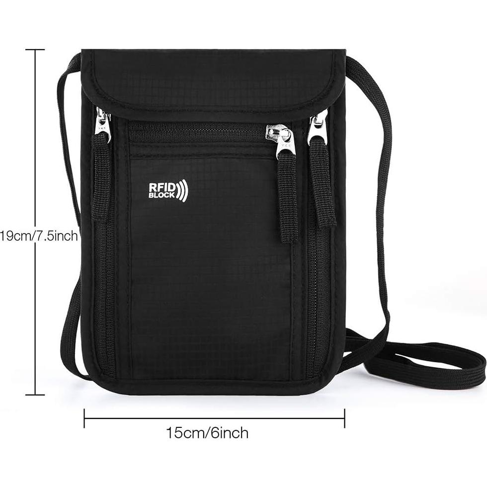 Organizador de Pasaportes KEAFOLS con Bloqueo RFID 15x19 cm