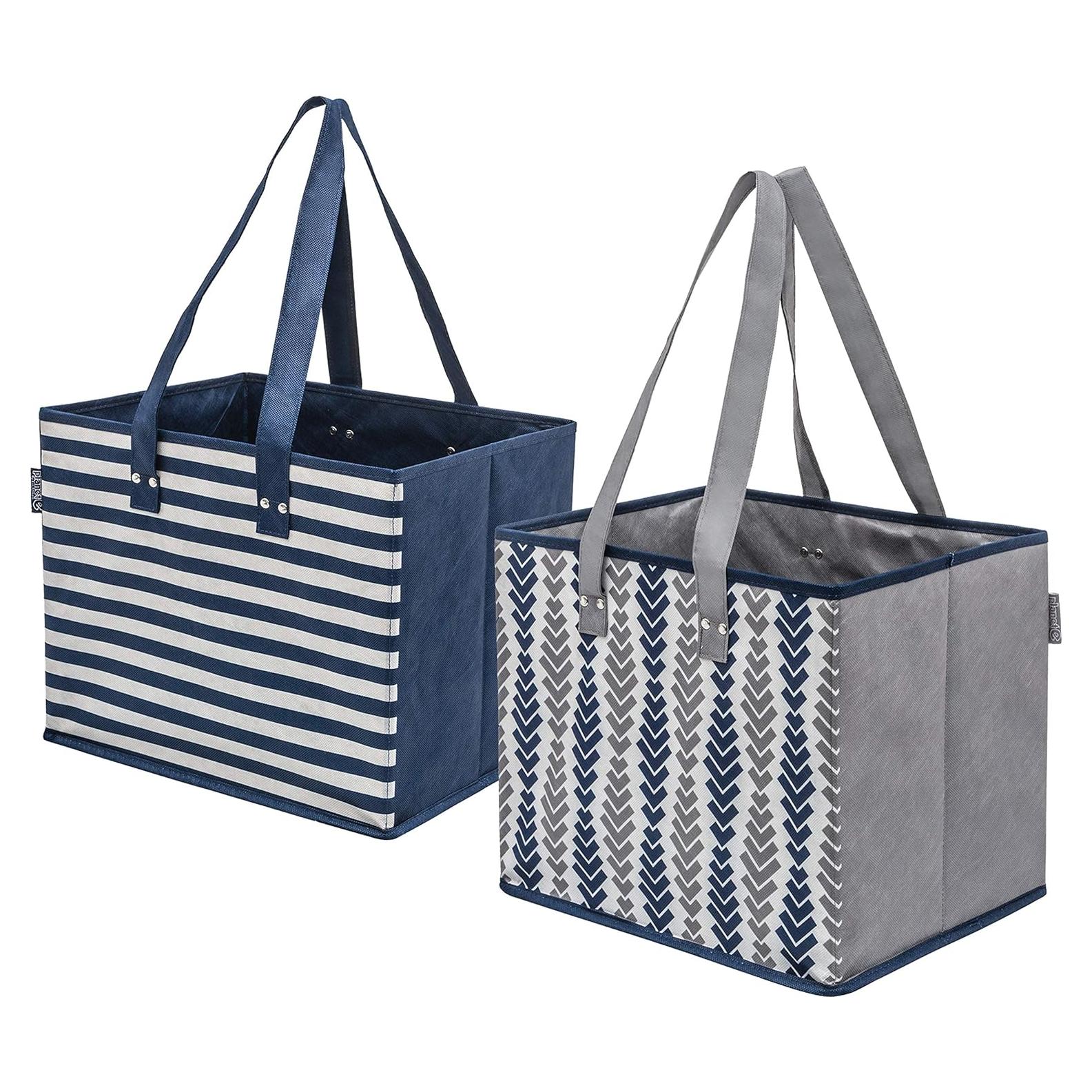 Bolsas de Compras Reutilizables Planet E - Paquete de 2, 33x28x25cm