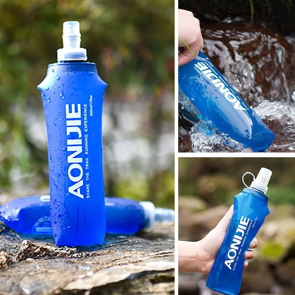 Botellas de Agua Suaves AONIJIE 250ml Plegables para Deportes