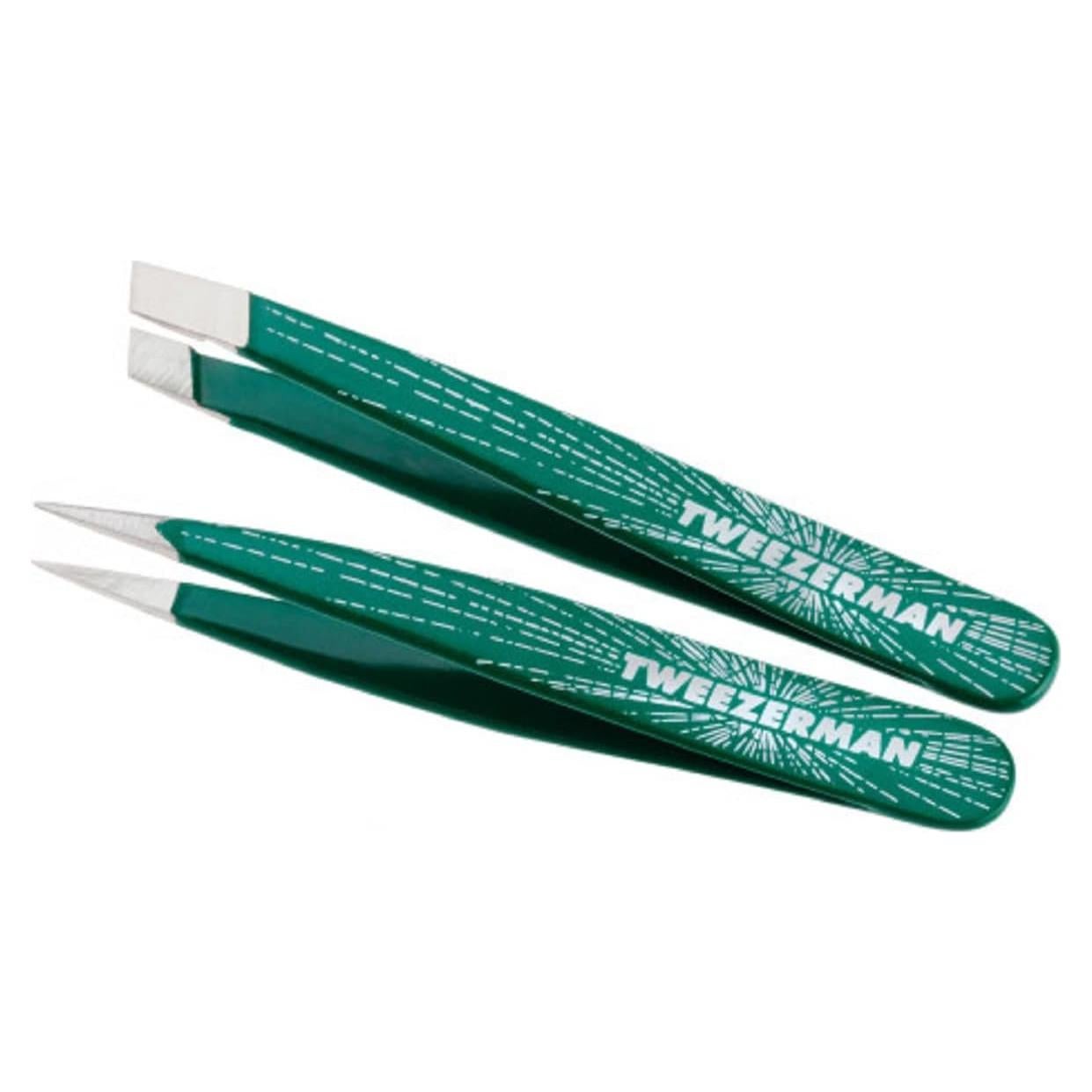 Juego de Pinzas Micro Mini Tweezerman Esmeralda 2 en 1