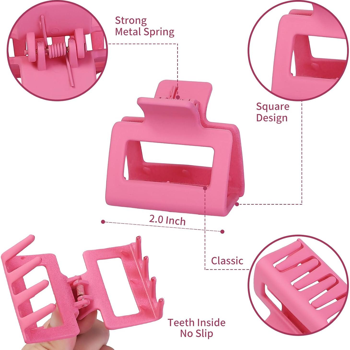 Clips de Garra para Cabello Medianos Sisiaipu - 12 Pcs Coloridos