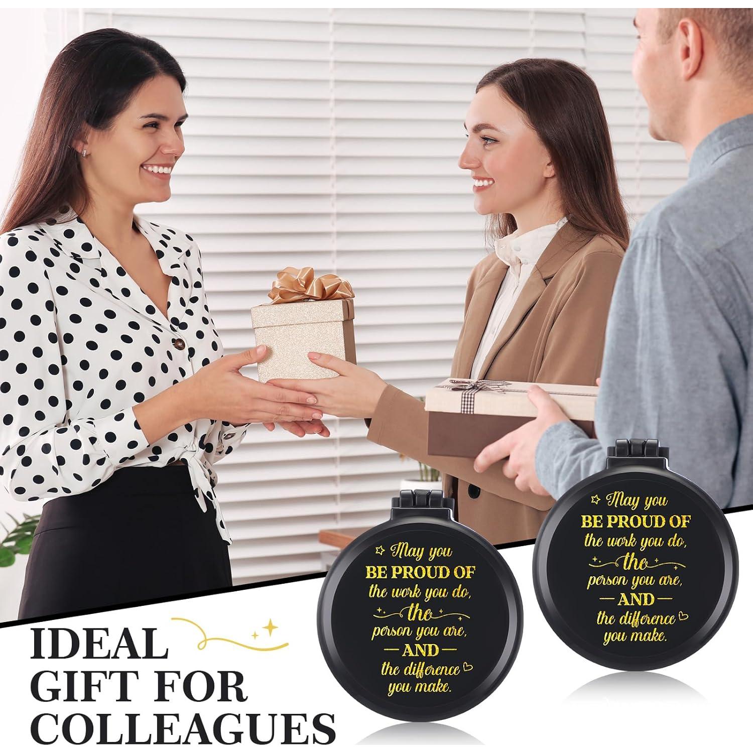 Set de 12 Cepillos de Pelo Plegables Leinuosen con Espejo Negro