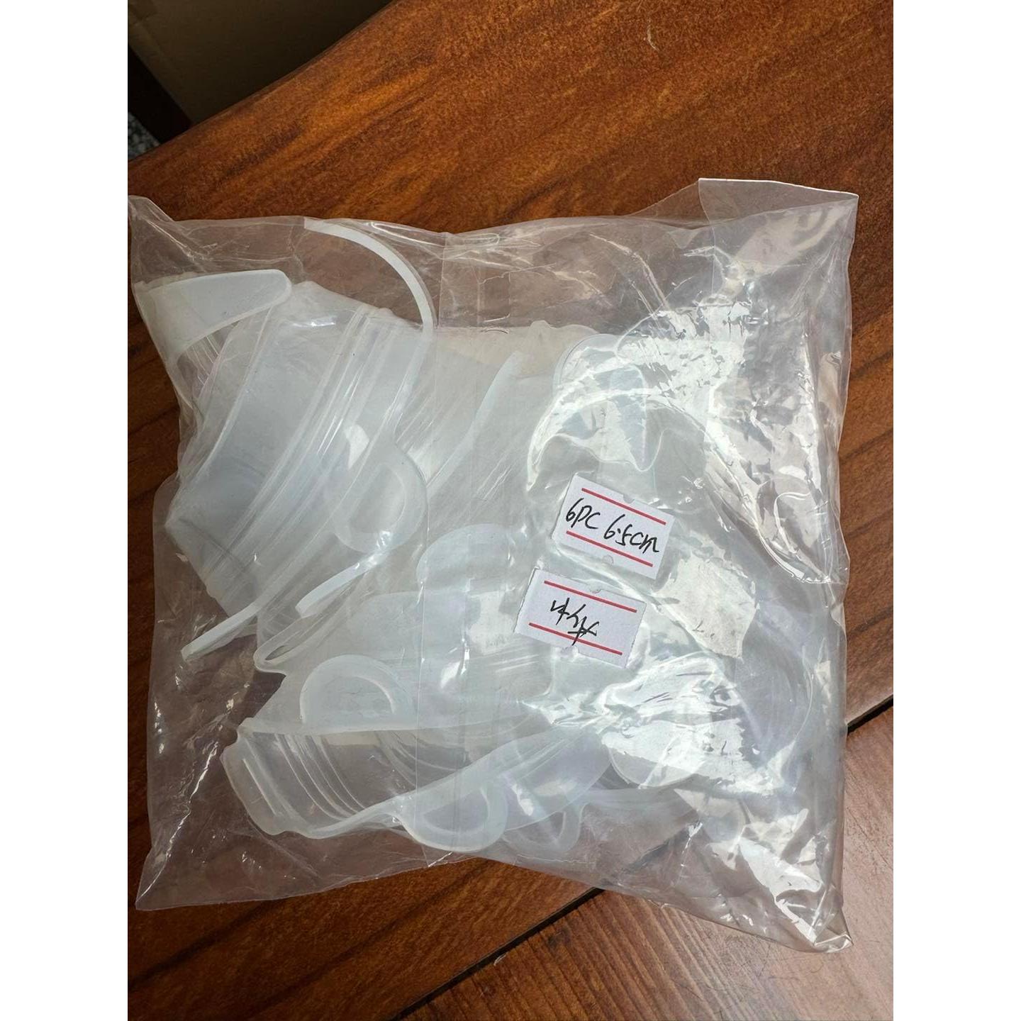 Tapas de Silicona Estirables Boozyer 6 Pcs 6.5cm Reutilizables