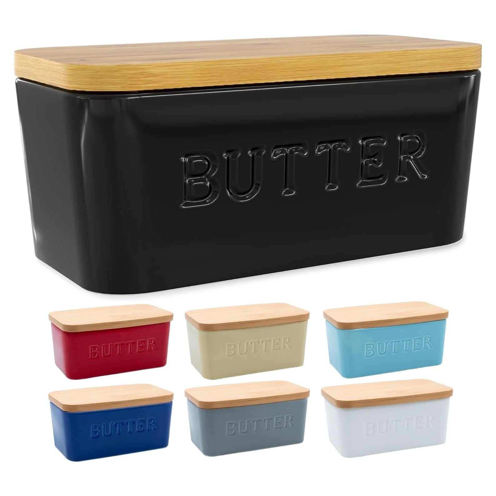 Plato de Mantequilla Grande PriorityChef con Tapa de Bambú