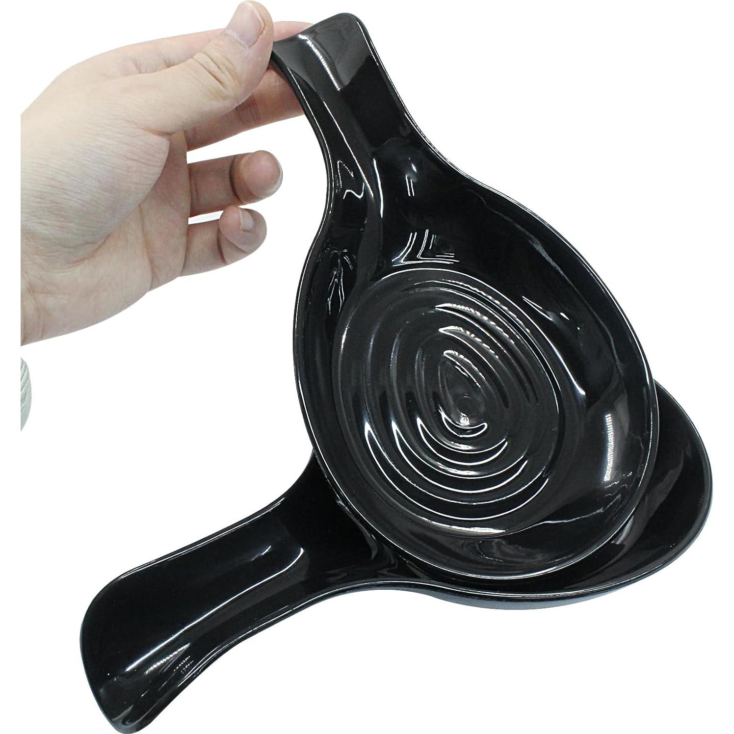 Soportes para Cucharas de Plástico PHITUODA - 2 Unidades Negro