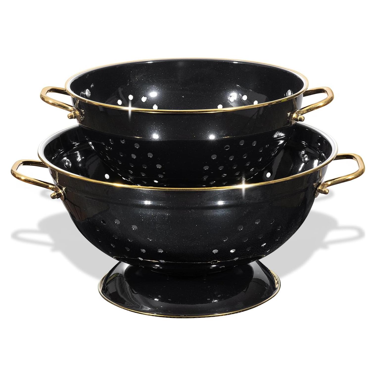 Set de Coladores de Metal BeFare 2 Piezas 3 y 5 Cuartos