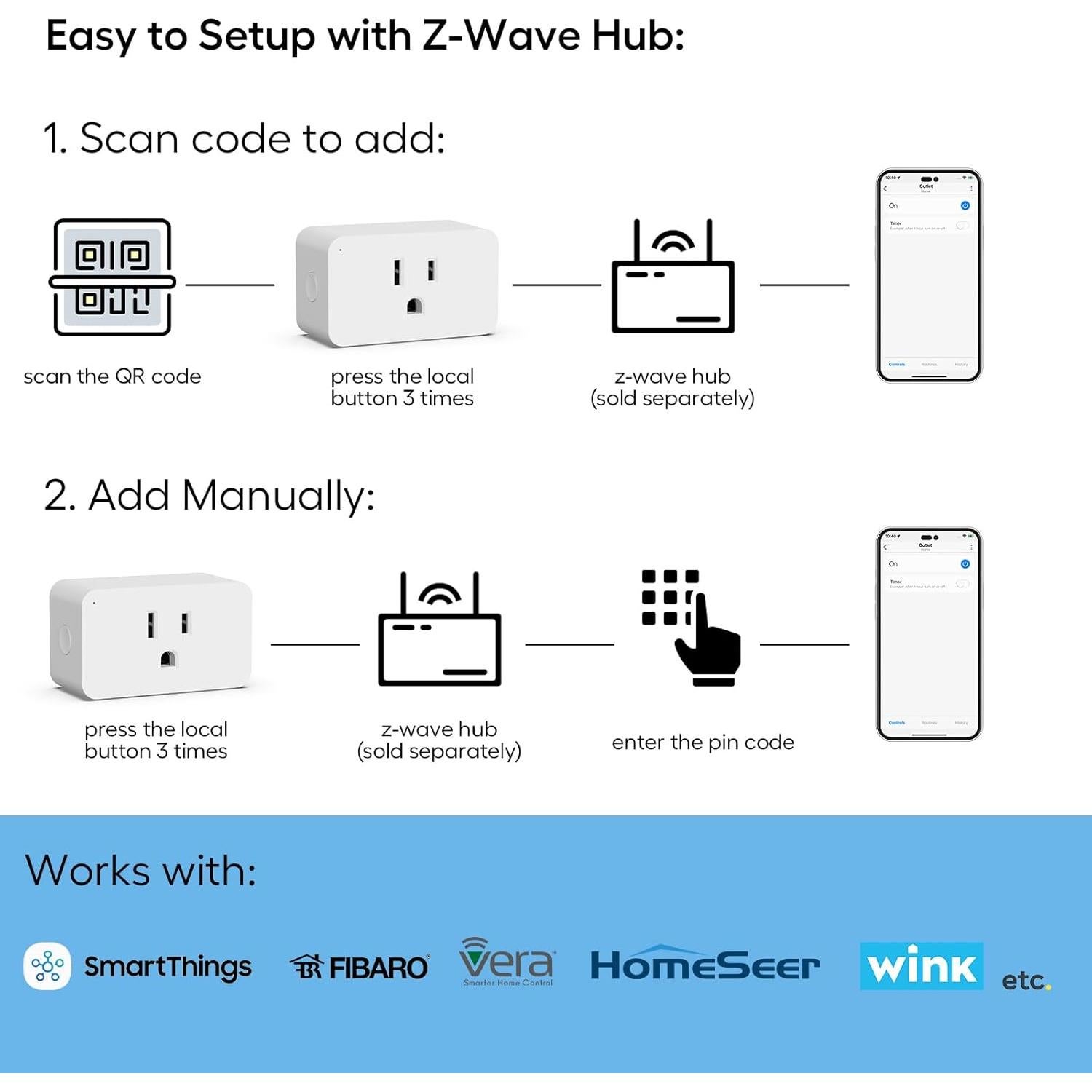 Enchufe Regulador Inteligente Z-Wave Serie 800 200W
