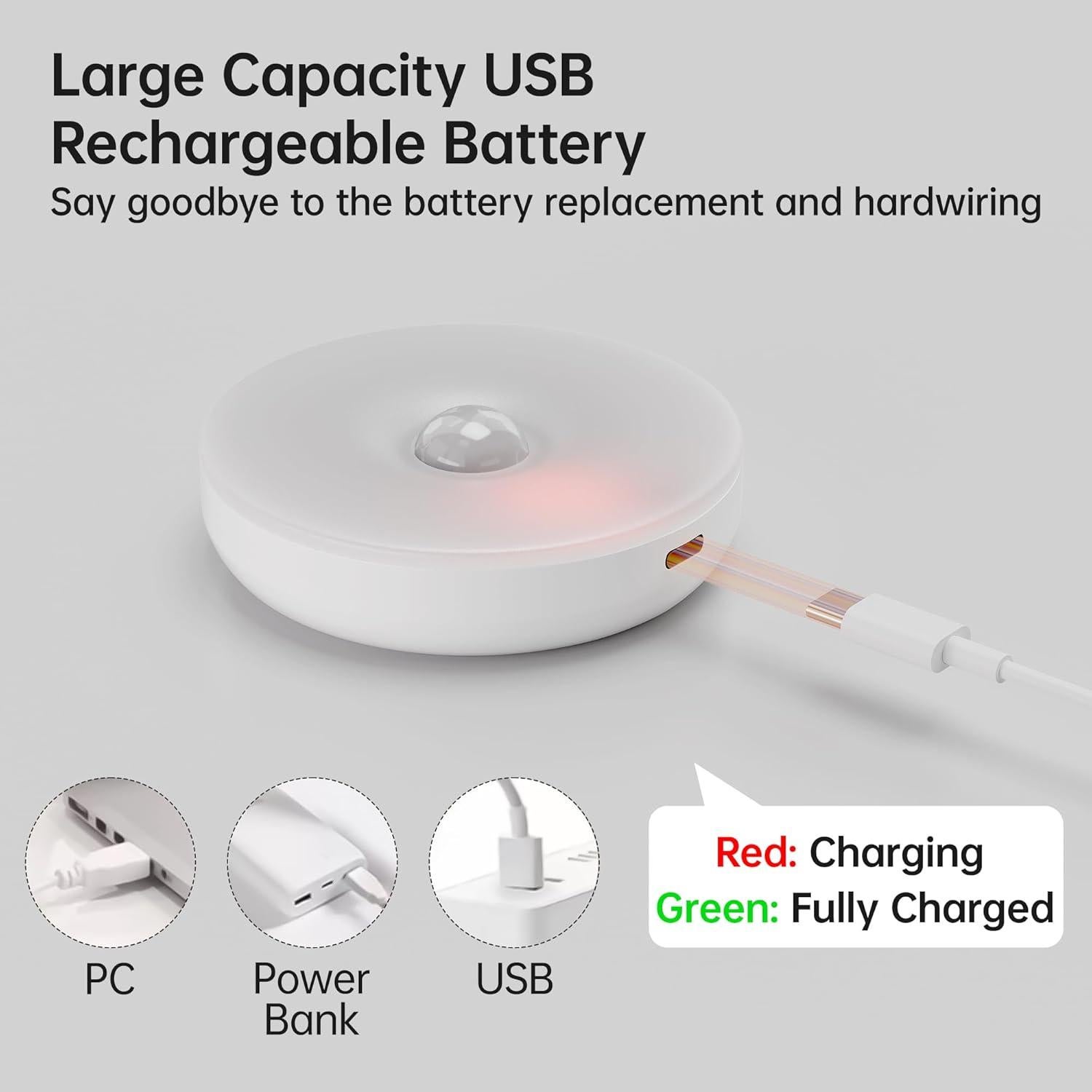 Luces Puck Homelist con Control Remoto - 6 Luces Nocturnas Recargables