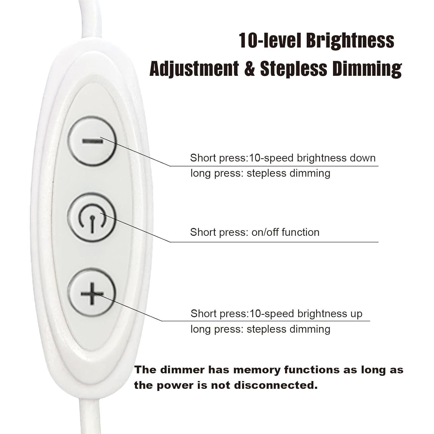 Tira de Luz LED USB GXILEE 1.83m 10W 3000K Regulable