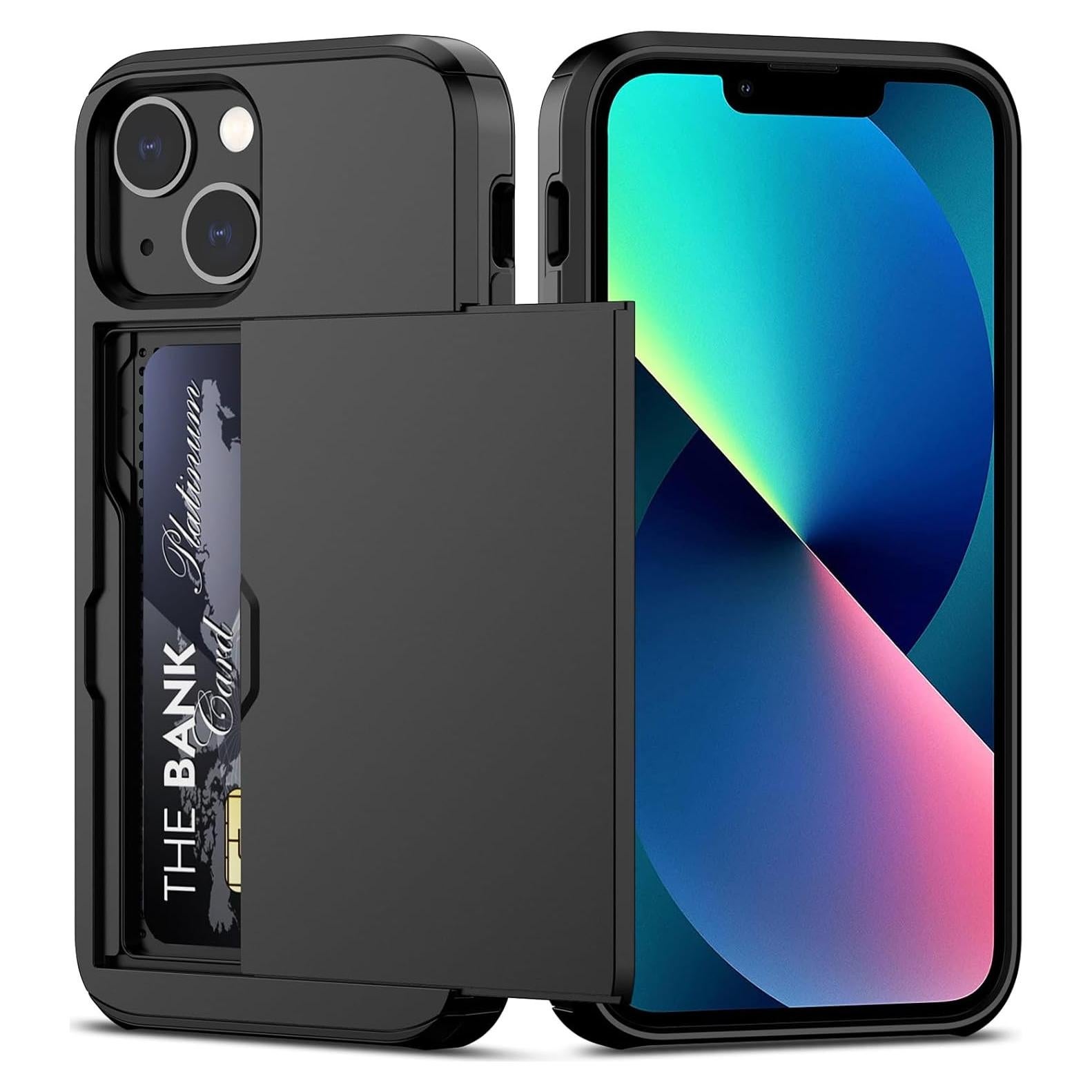 Funda Slim Nvollnoe para iPhone 13 Mini con Soporte para Tarjetas