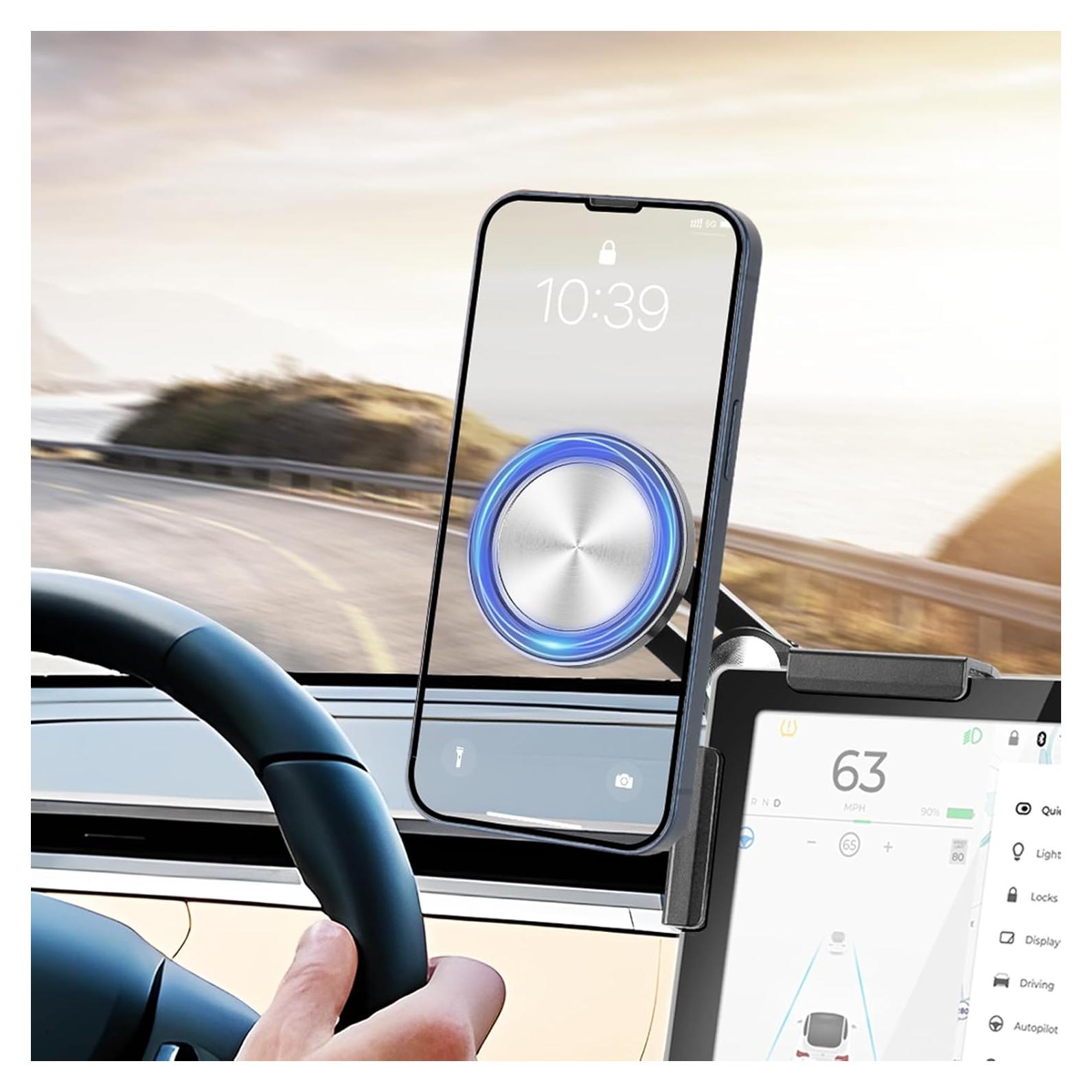 Soporte Magnético para Teléfono Tesla Model 3/Y 2024 - Fuerte