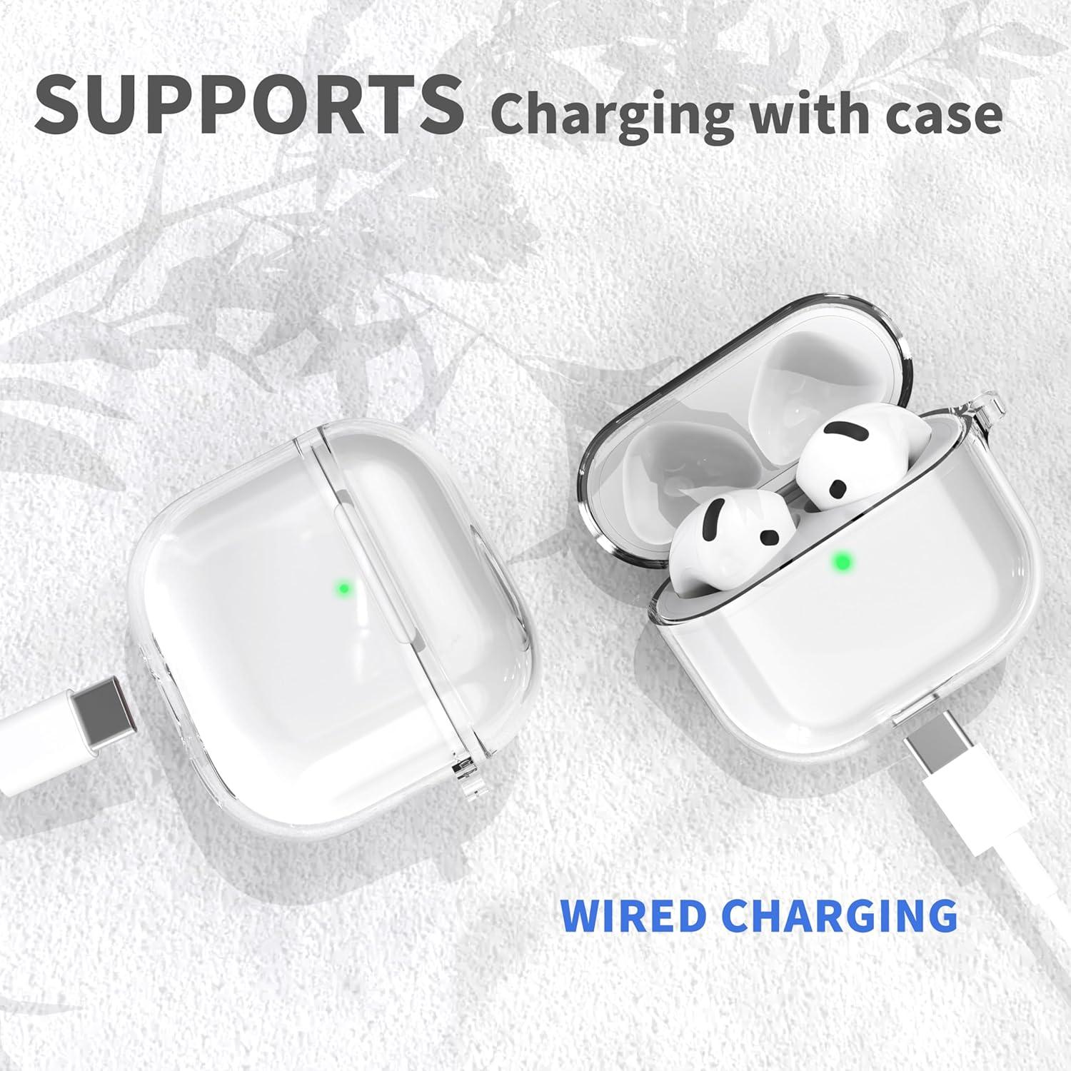 Funda Transparente Anti-Amarillenta VEIRRW para AirPods 4