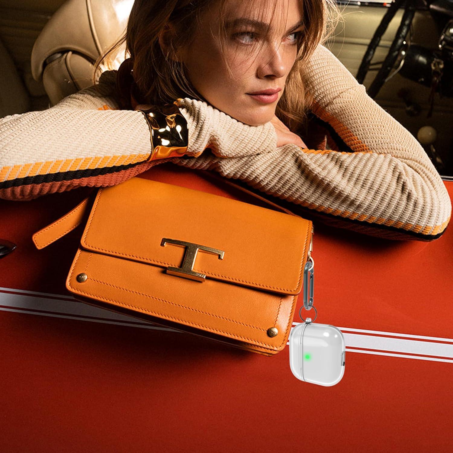 Funda Transparente Anti-Amarillenta VEIRRW para AirPods 4