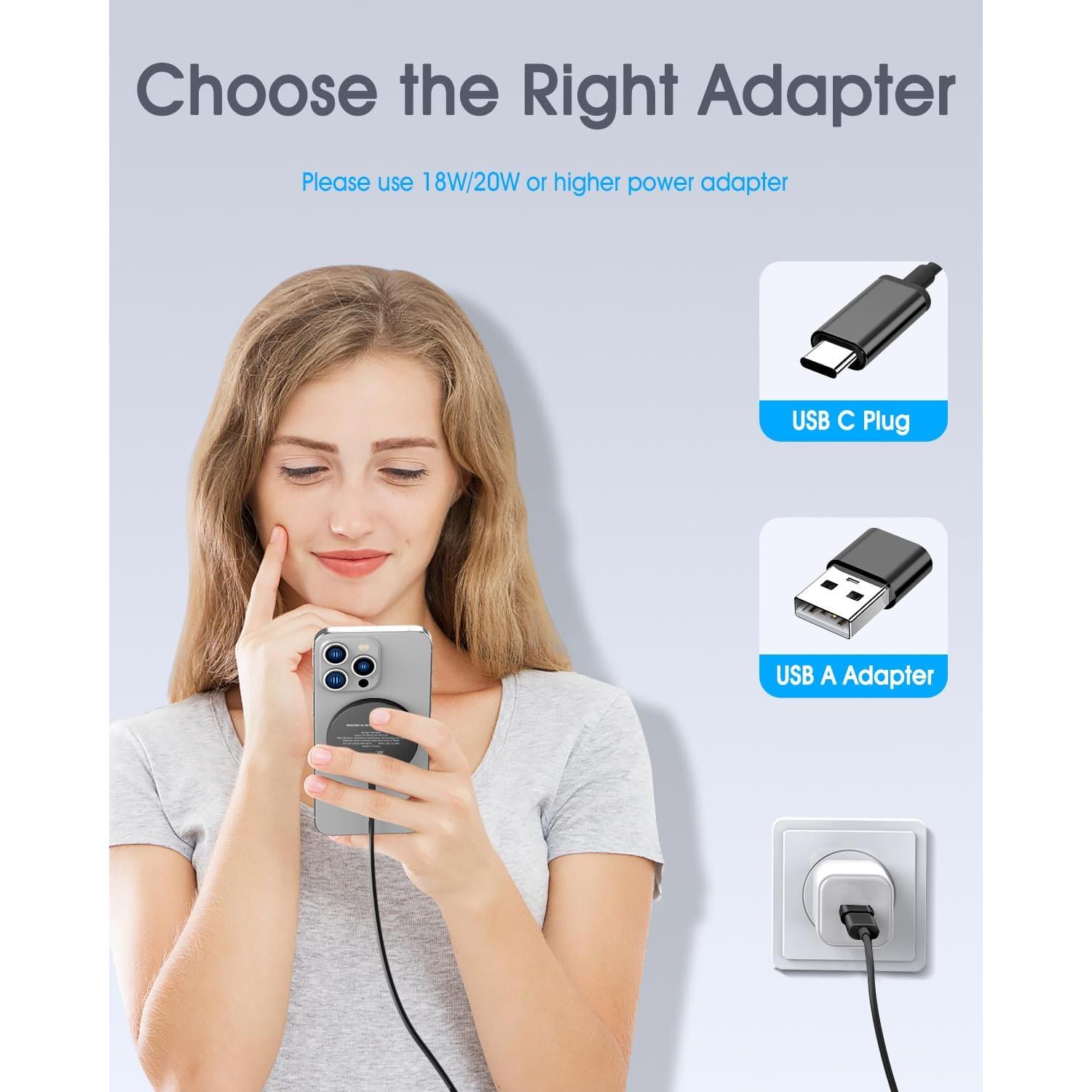 Cargador Mag-Safe Inalámbrico 15W WRVVR para iPhone 16-12