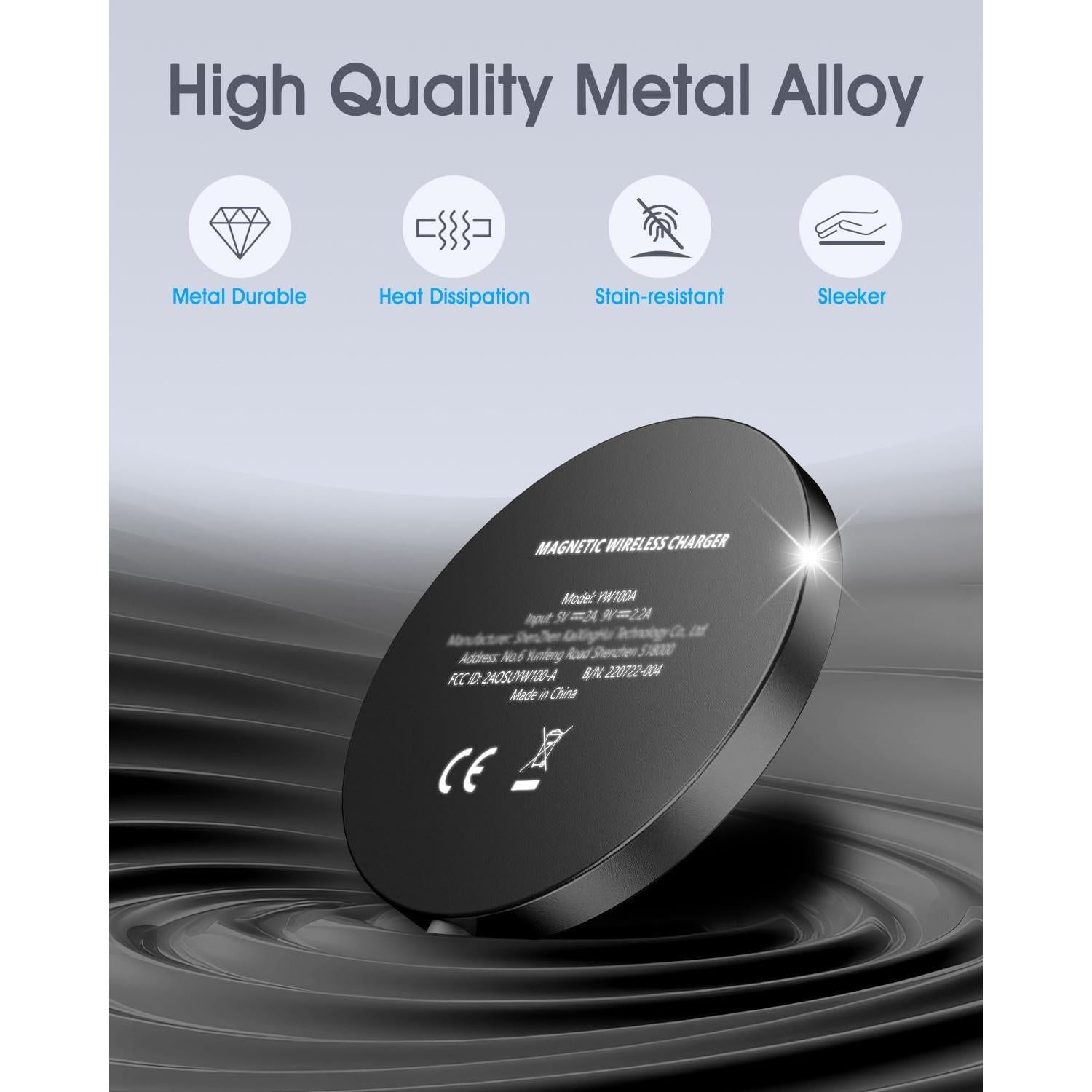 Cargador Mag-Safe Inalámbrico 15W WRVVR para iPhone 16-12