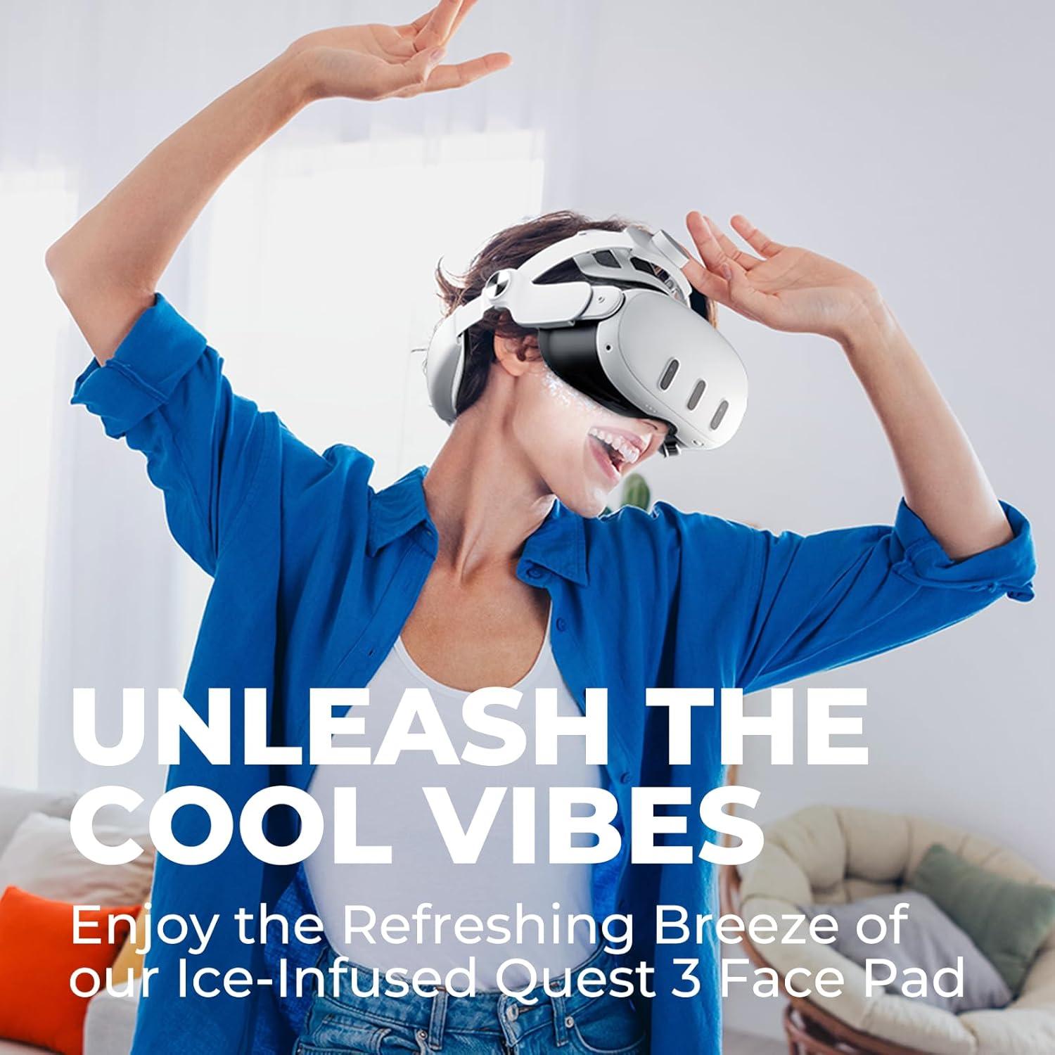 Almohadilla de Enfriamiento Facial DESTEK para Meta Quest 3