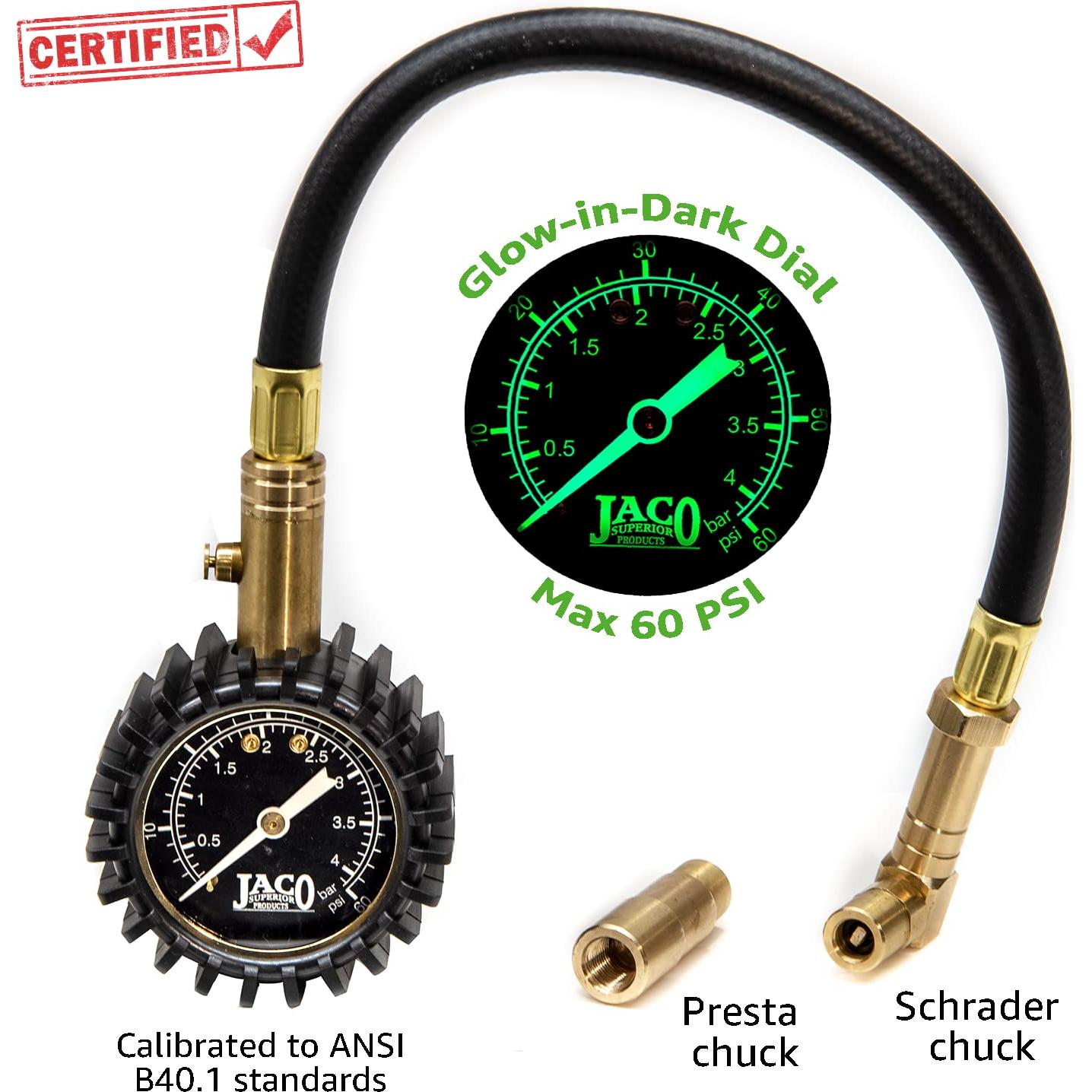 Medidor de Presión de Neumáticos JACO BikePro 60 PSI