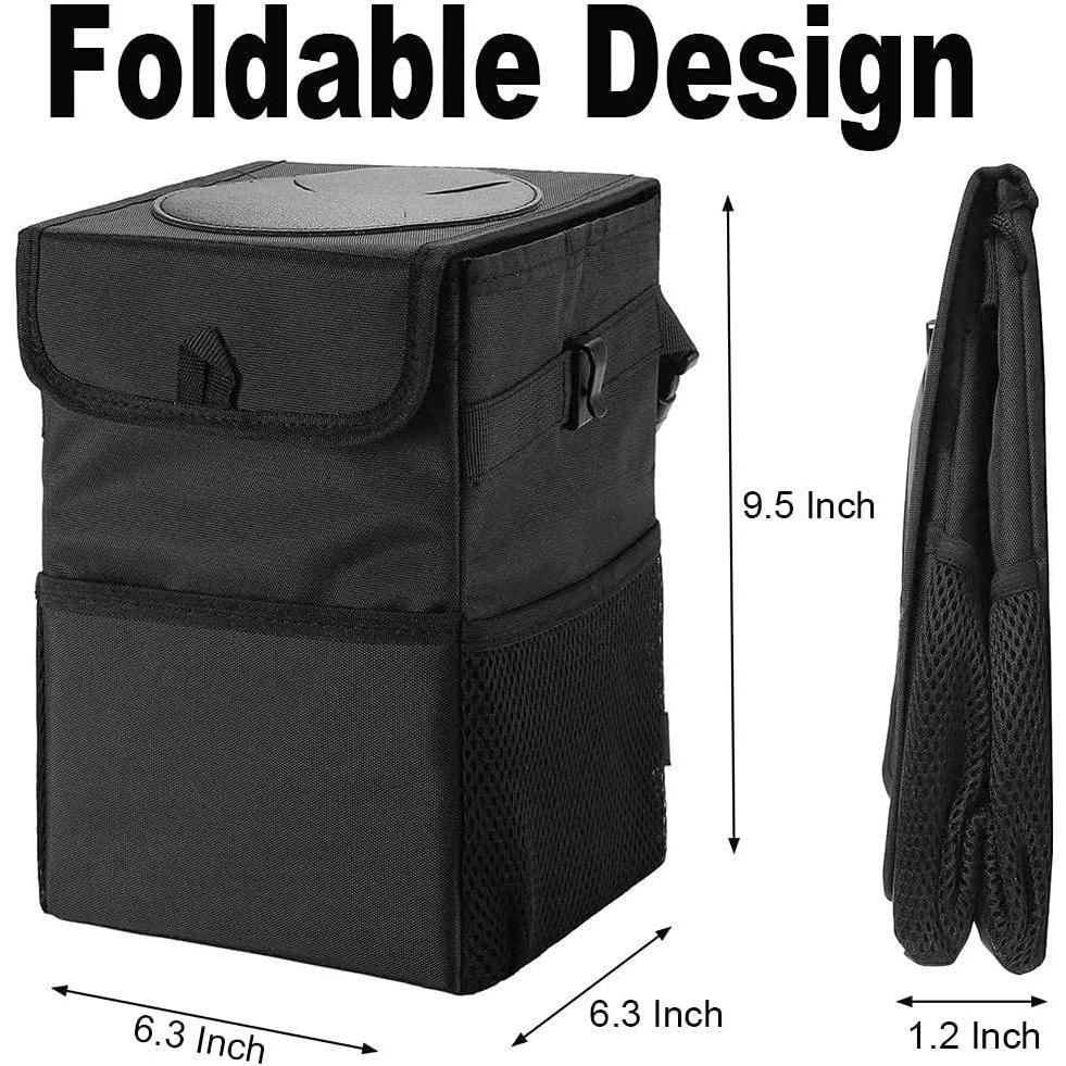 Basurero de Auto Impermeable Kartisen con Tapa y 3 Bolsillos