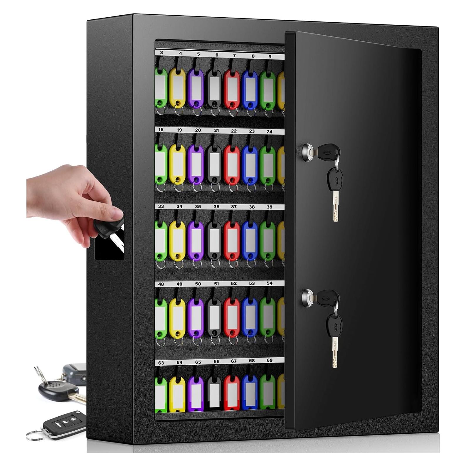 Gabinete de Llaves Nebakne Doble Cerradura 125 Llaves 35x10x40cm