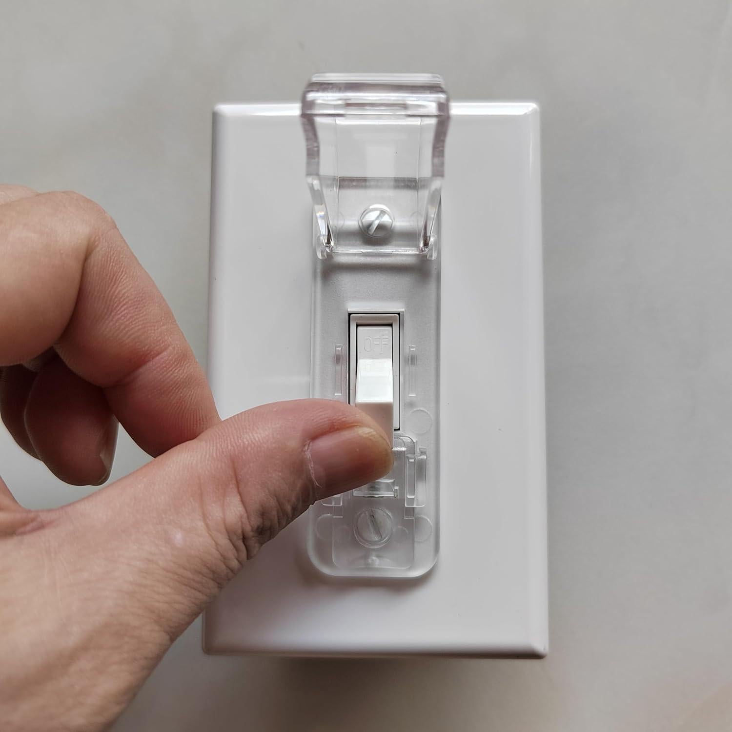 Cubierta de Interruptor de Luz LRANFOW 2 Piezas Blanca