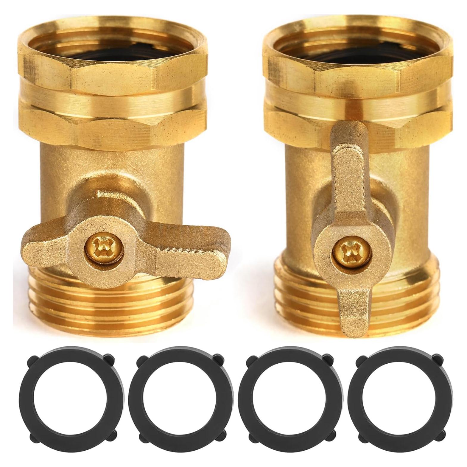 Paquete de 2 Válvulas de Cierre BILAL para Manguera 3/4"