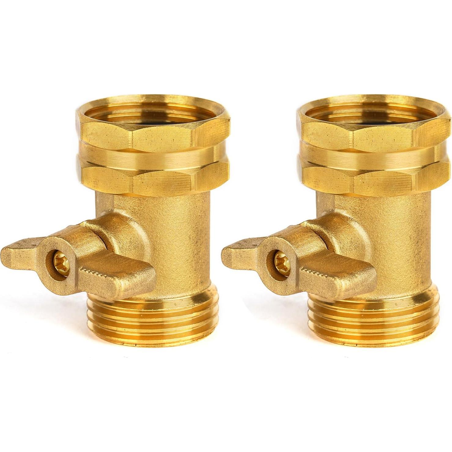 Paquete de 2 Válvulas de Cierre BILAL para Manguera 3/4"