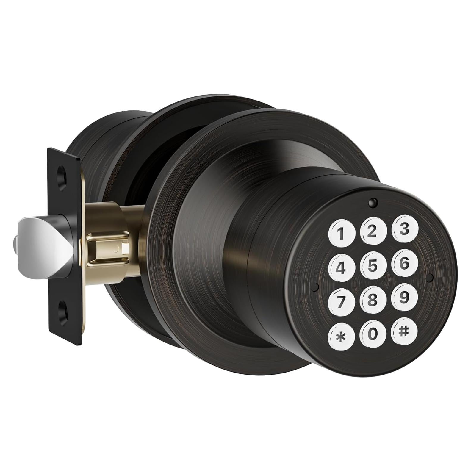 Cerradura Digital Sin Llave HIDALIFE HL-99 Bronce Aceitado