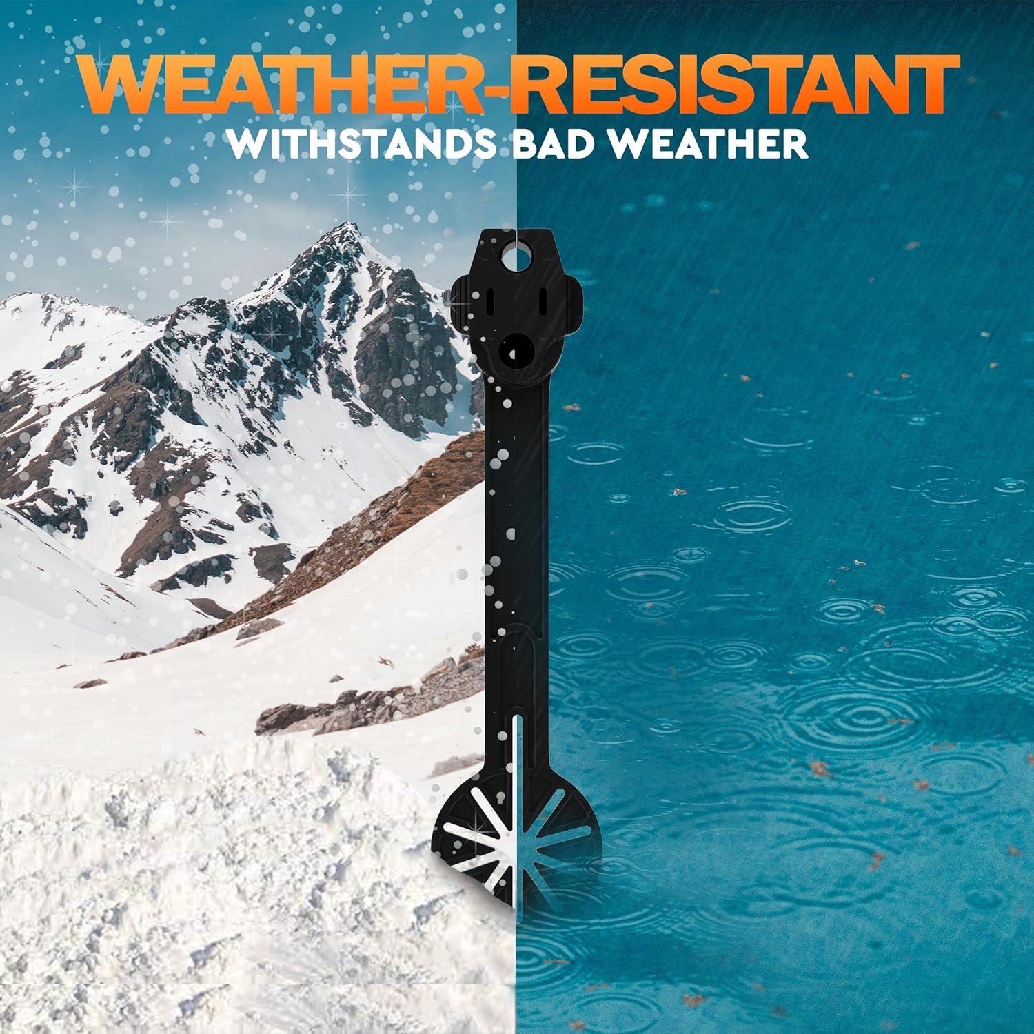 Cubierta Protectora de Enchufe Exterior Prong Shield Negro 2 Unidades