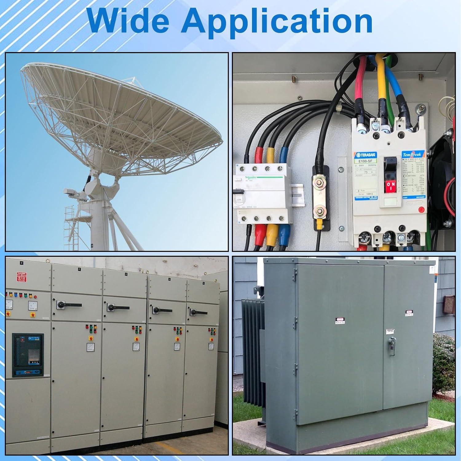 Gland de Cable Impermeable Sydien 3/4" NPT 6 Pcs IP68 Negro