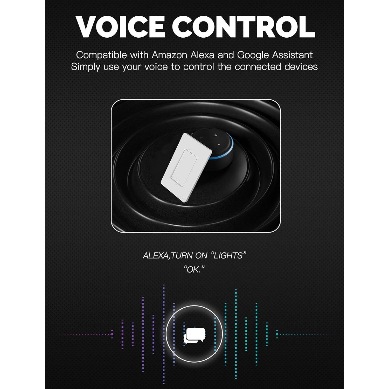 Interruptor de Luz Zigbee MOES 1 Gang Neutro Control Remoto