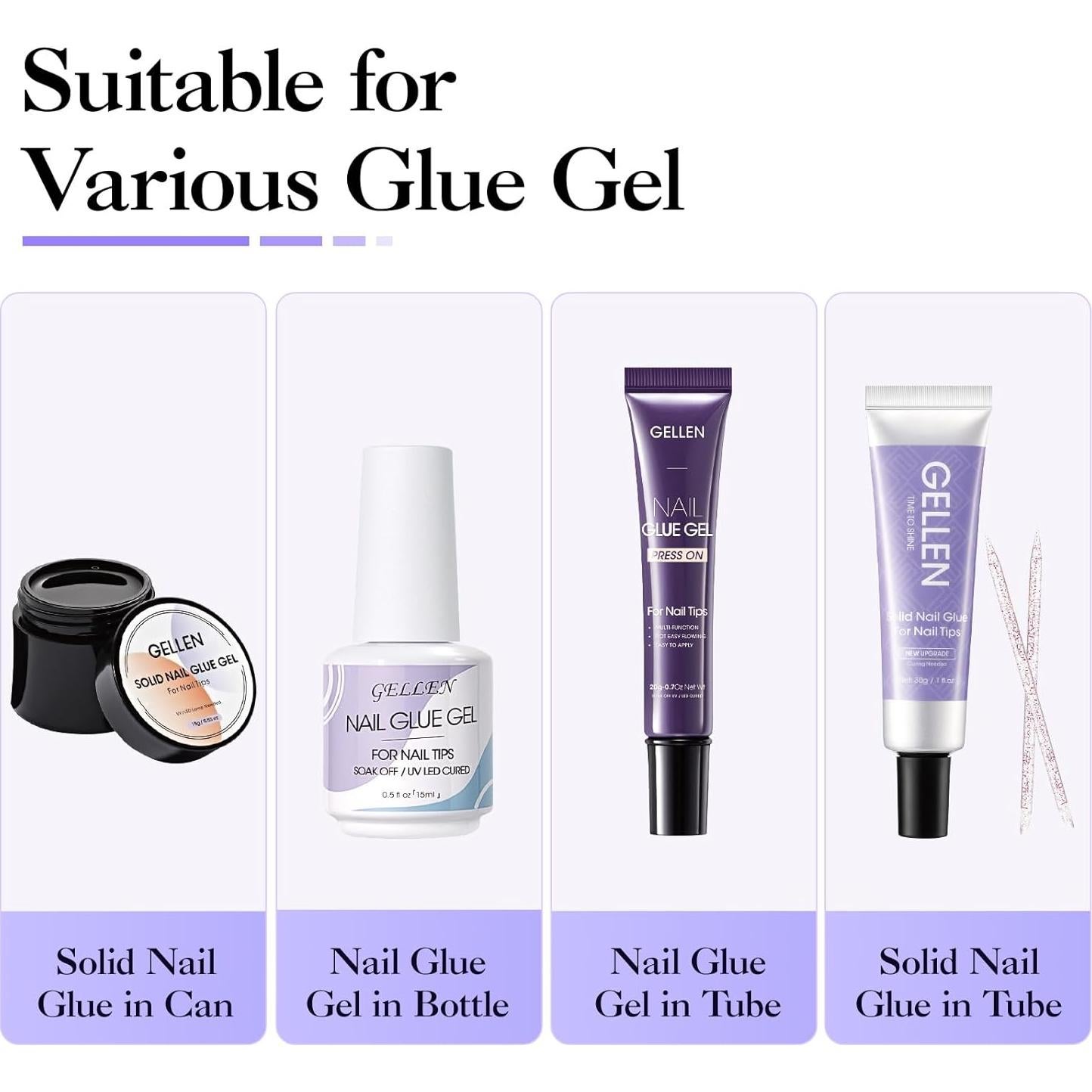 Removedor de Pegamento para Uñas Gellen 40ML Sin Acetona