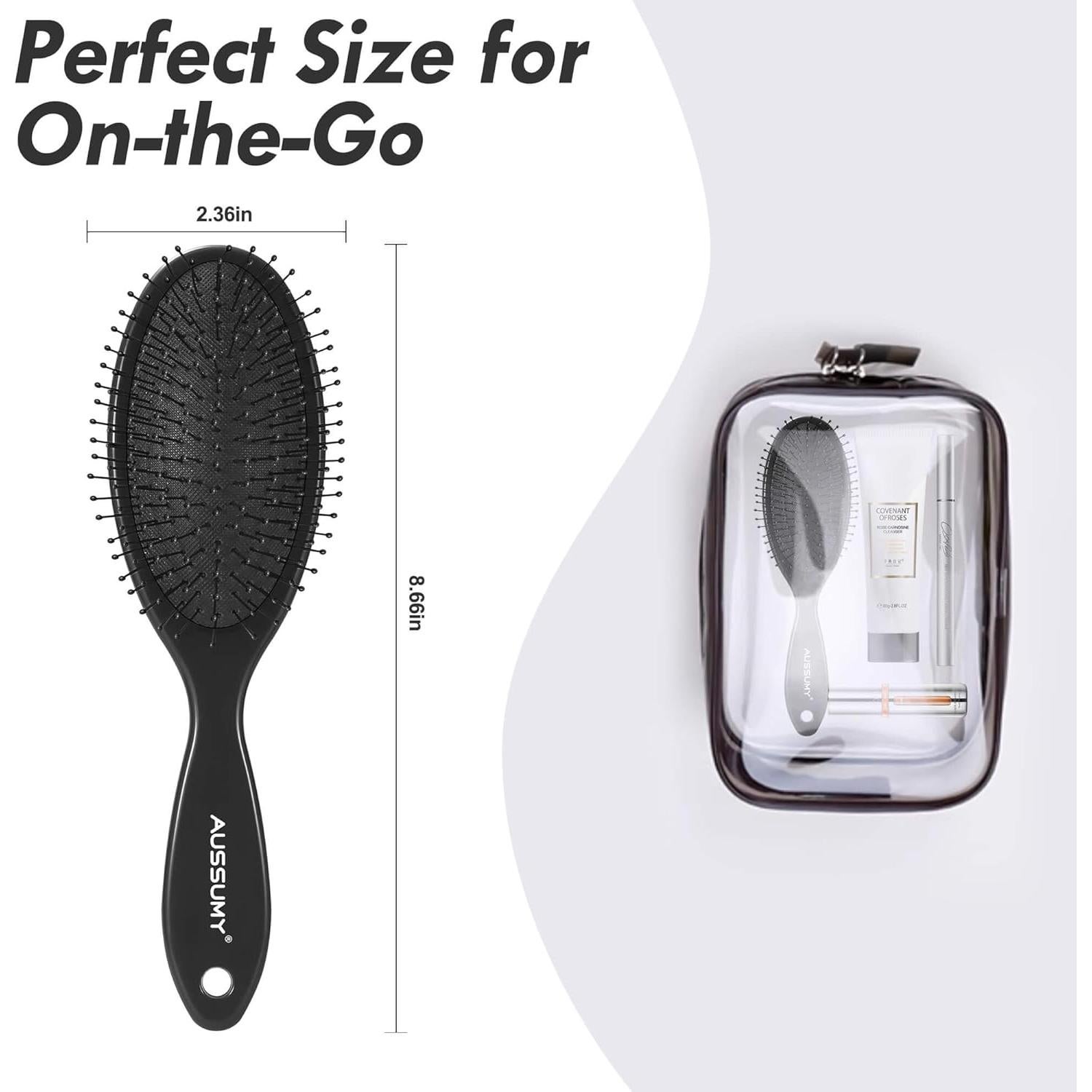 Cepillo Desenredante Aussumy - Paquete de 2 - Suave para Cabello