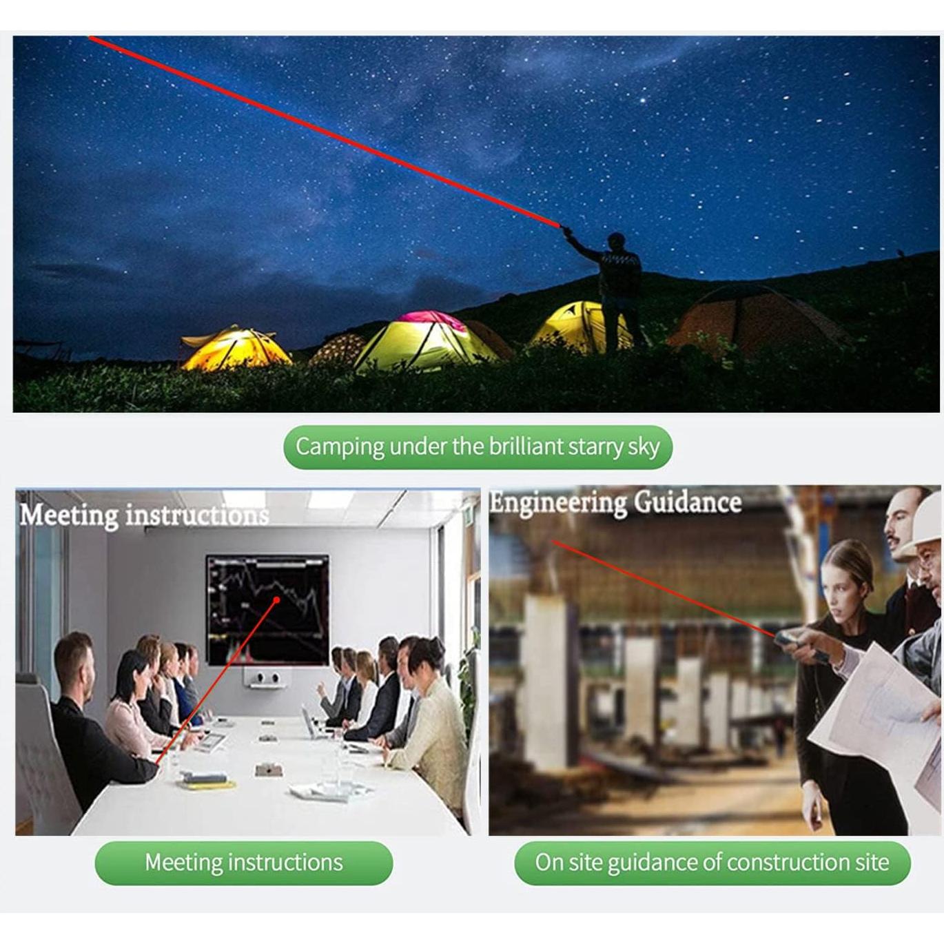 Puntero láser DOLOEDY ZK-9318 rojo recargable 2000m