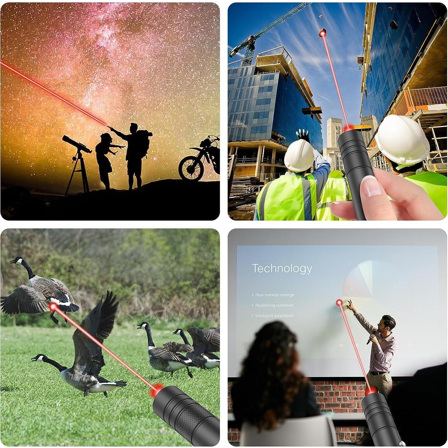 Puntero láser DOLOEDY ZK-9318 rojo recargable 2000m