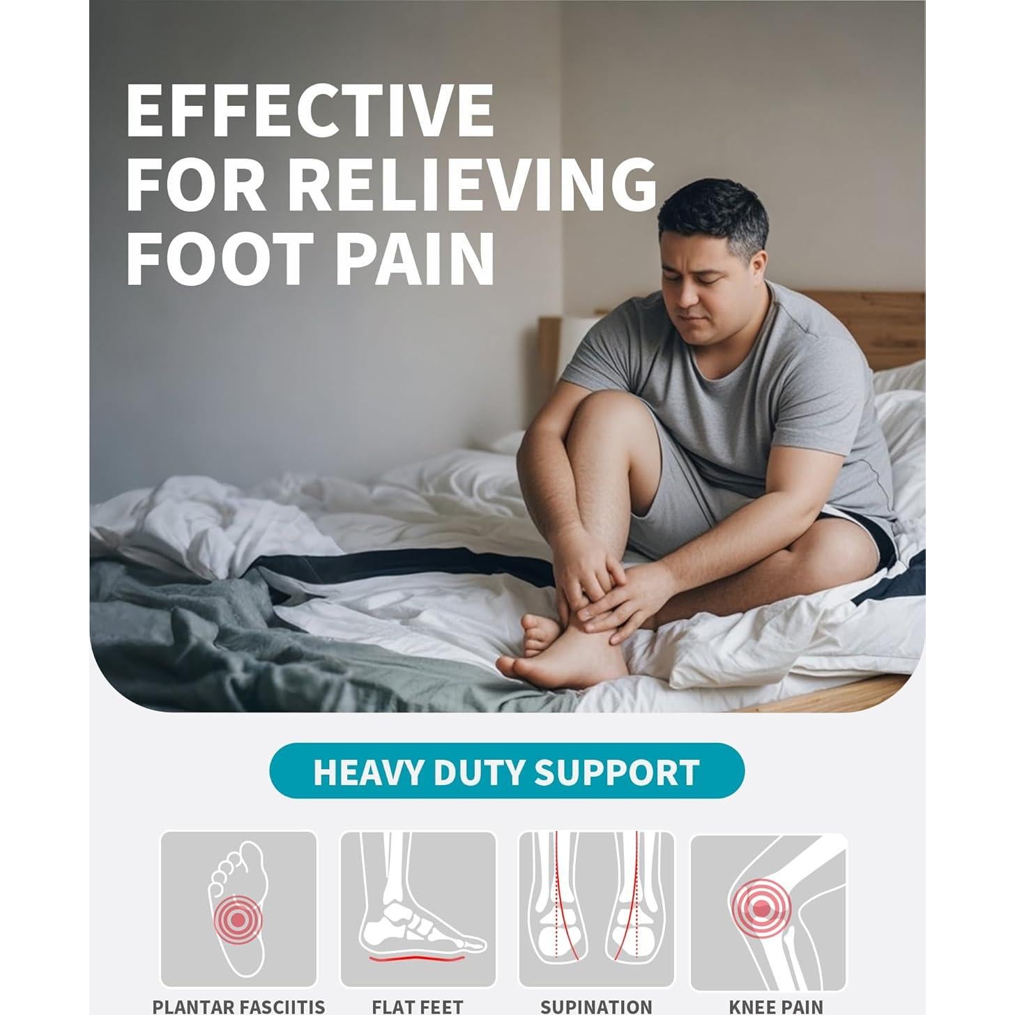 Plantillas ortopédicas WalkHero para fascitis plantar - Soporte alto