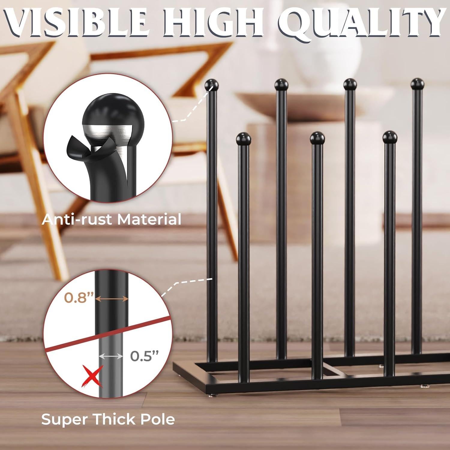 Organizador de Botas HzTinT de Acero Inoxidable para 6 Pares