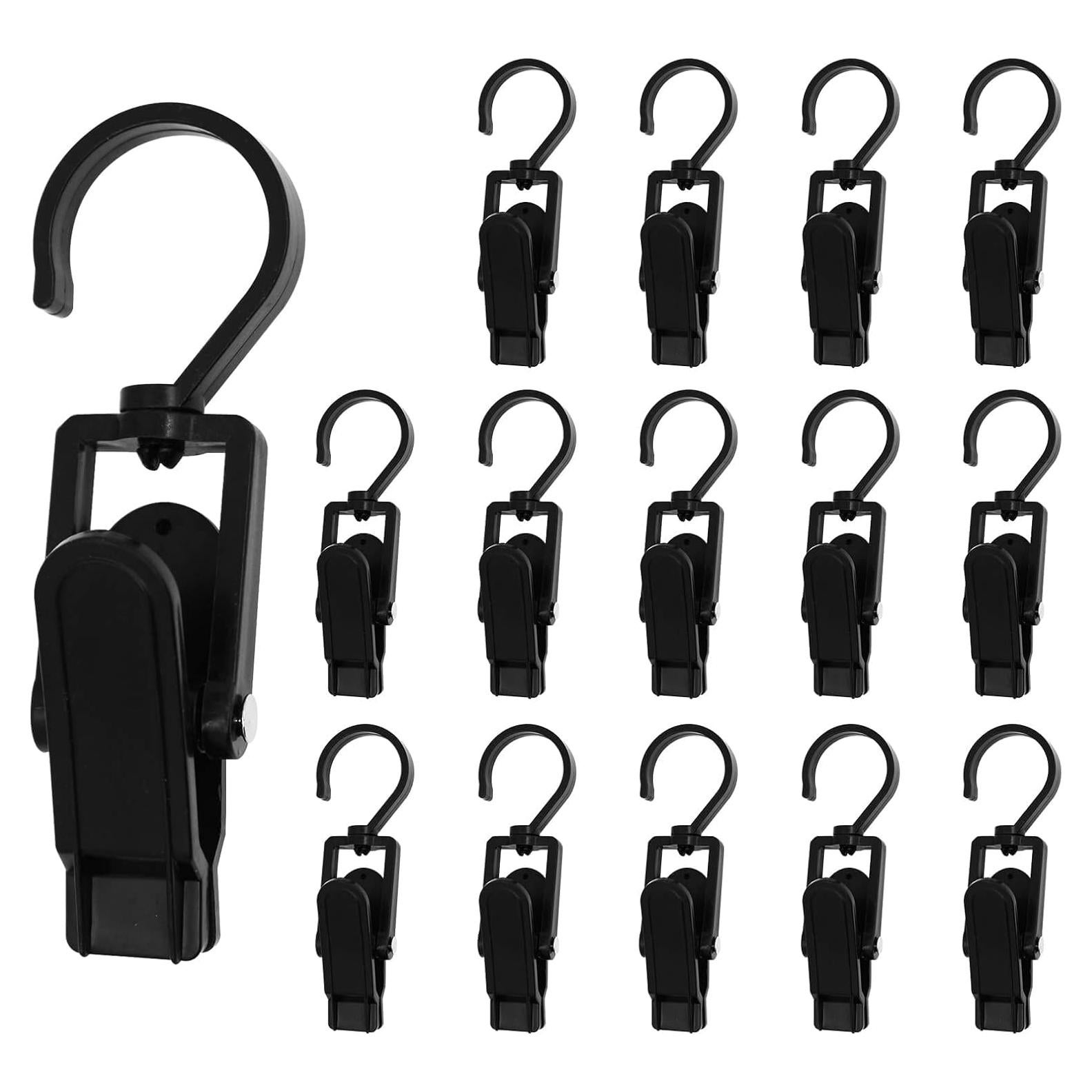 Ganchos Plásticos Giratorios 15 Pcs Ymemok para Lavandería