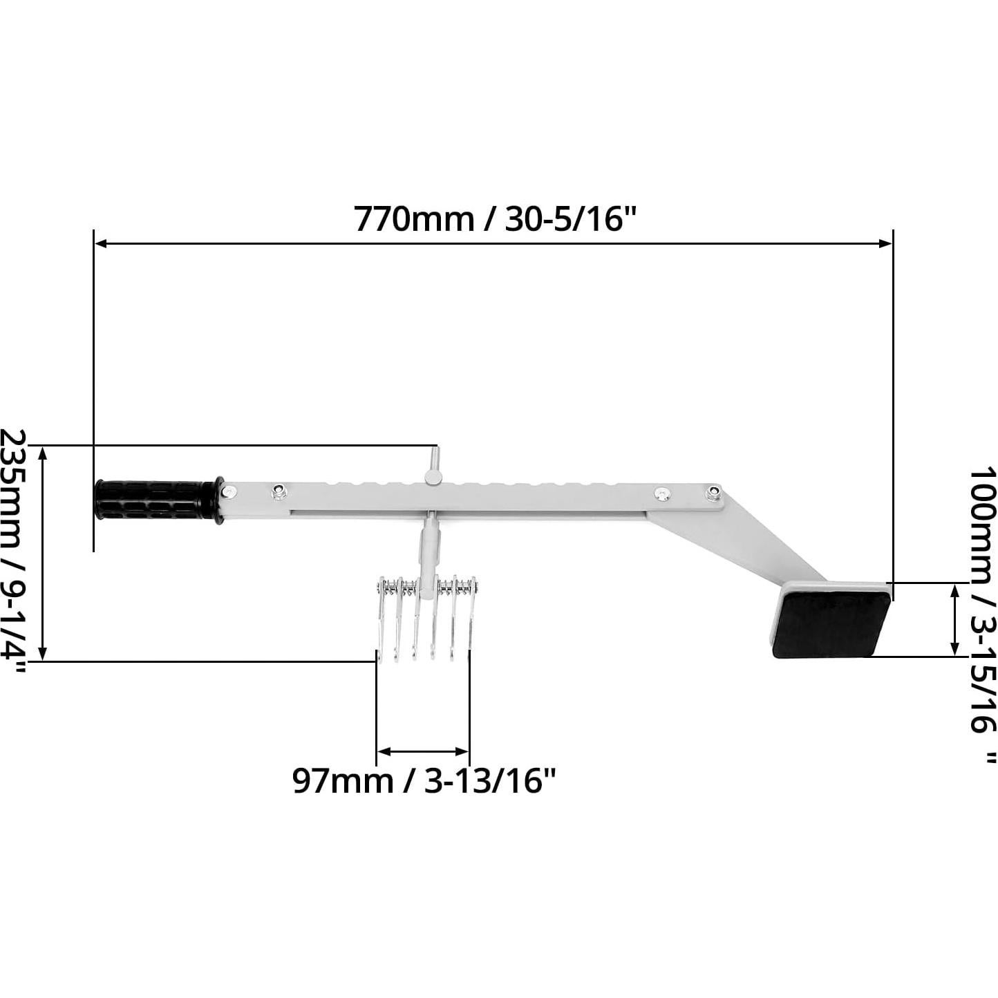 QWORK Barra de Palanca para Sacar Abolladuras 2,08 kg