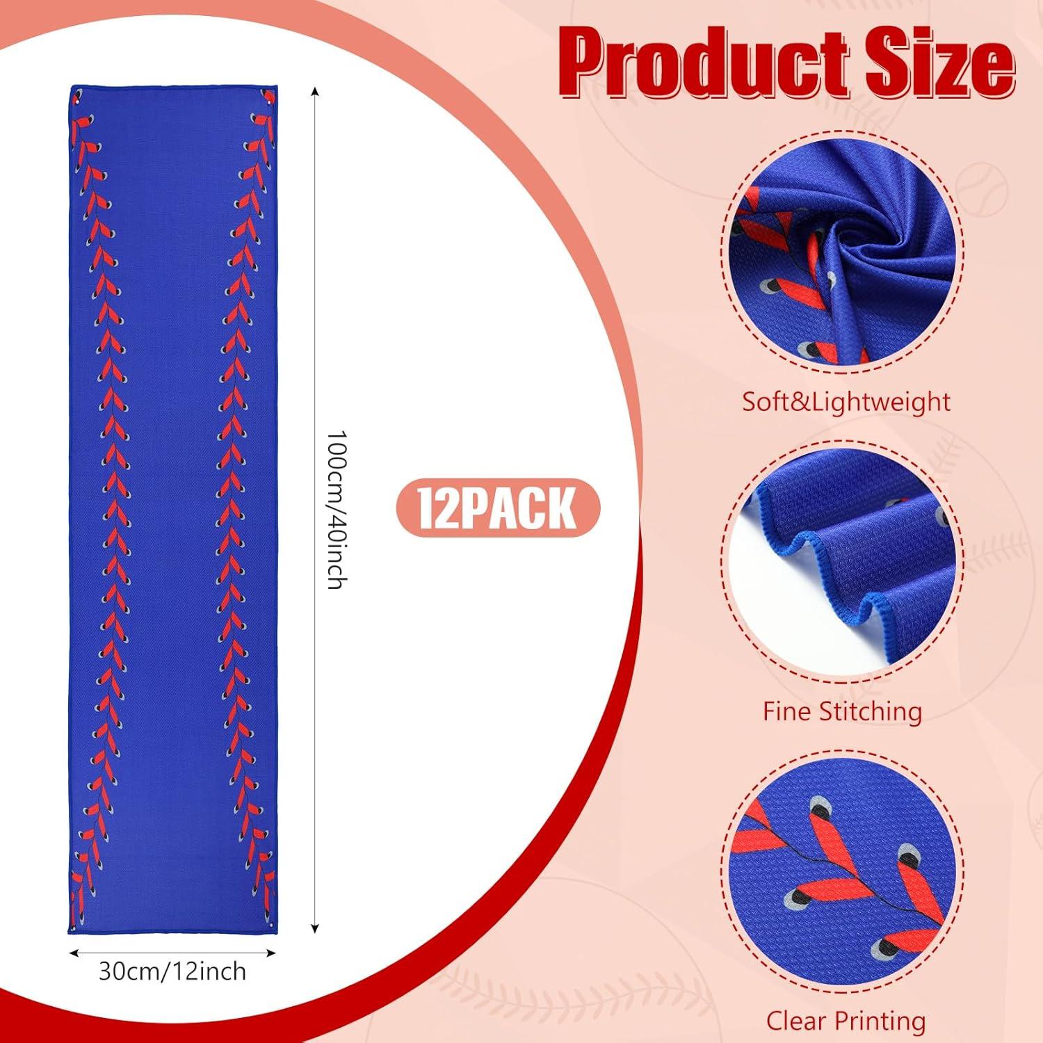 12 Toallas Refrigerantes CraftyDream 101.6x30.5cm Softball