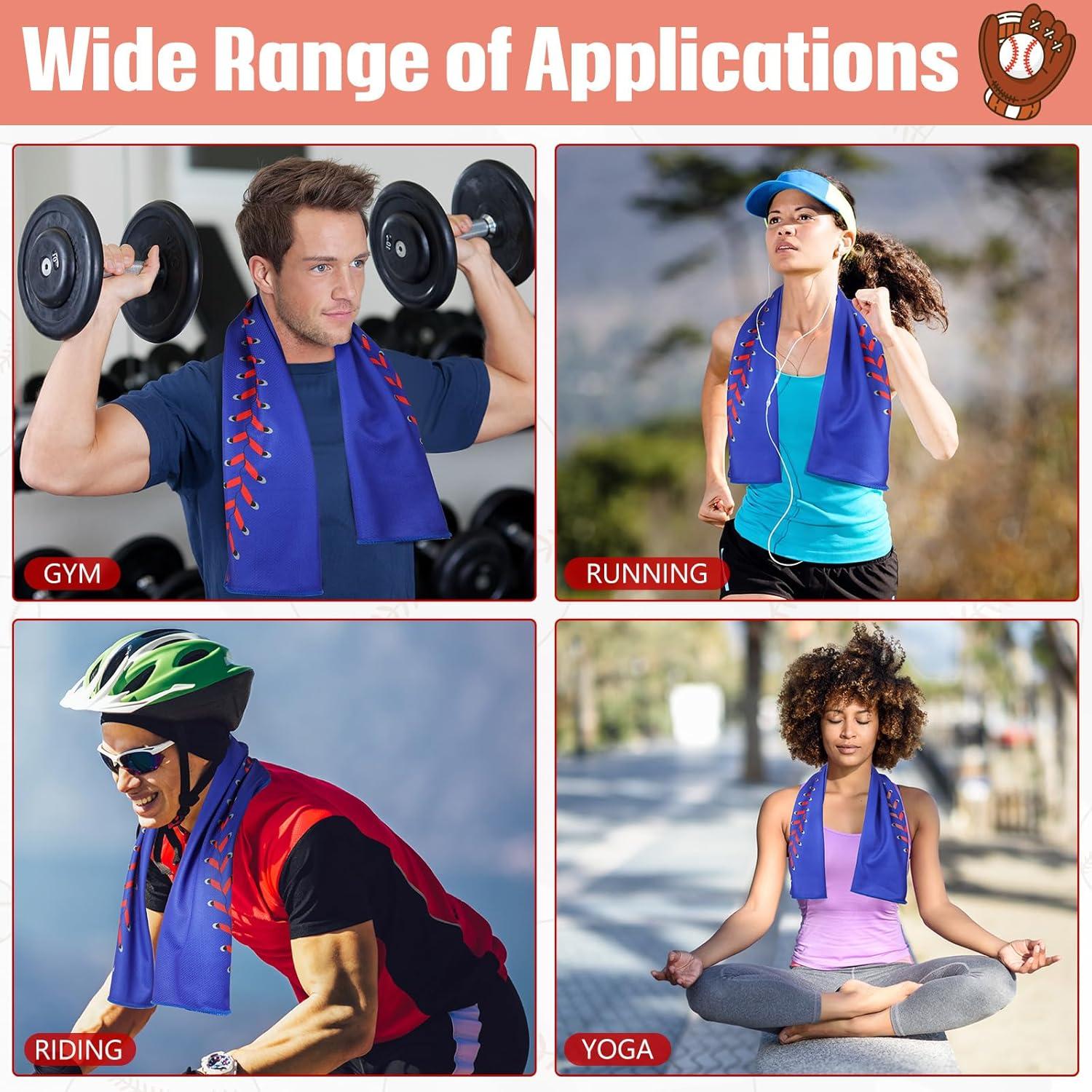 12 Toallas Refrigerantes CraftyDream 101.6x30.5cm Softball