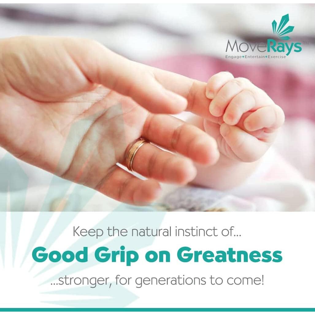 Fortalecedor de Agarre MoveRays - Silicona Verde, 30-50 lb