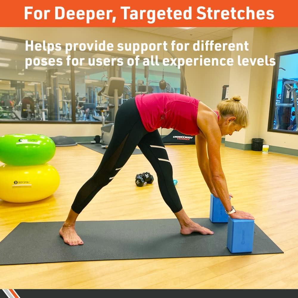 Bloques de Yoga Body Sport Púrpura 3" Espuma Ligera